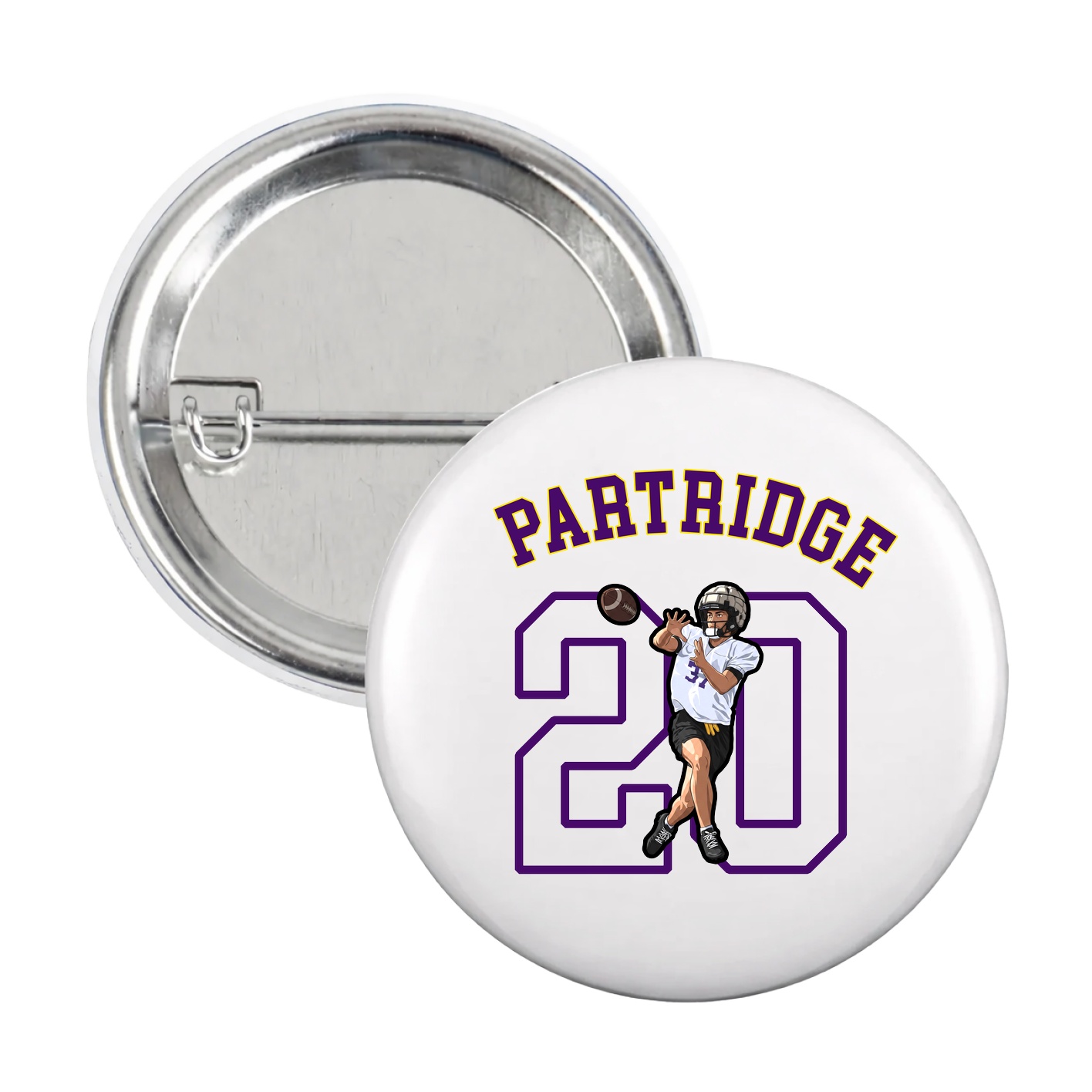 Game Day Button — Shirsey Arch in White