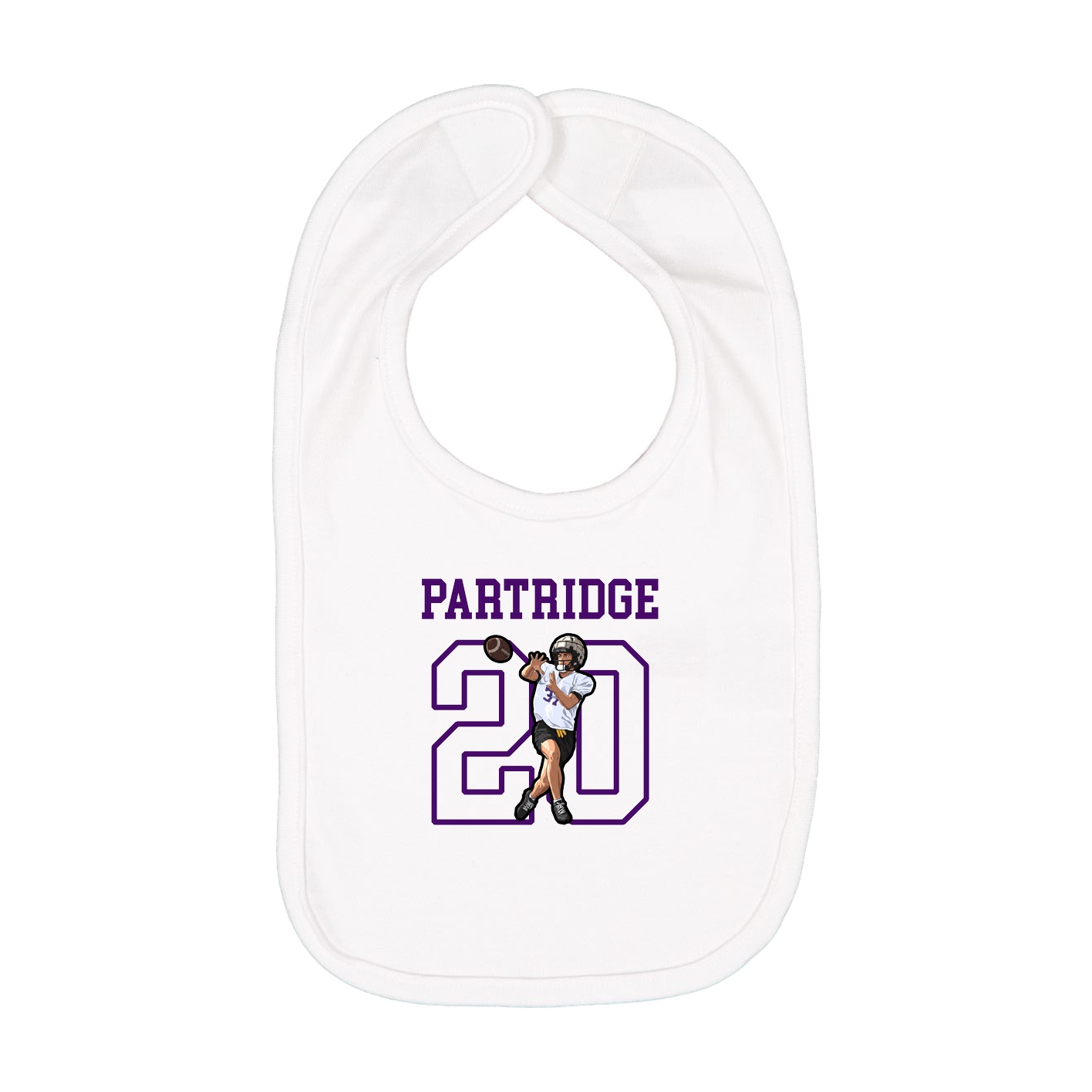 Infant Bib — Shirsey in White