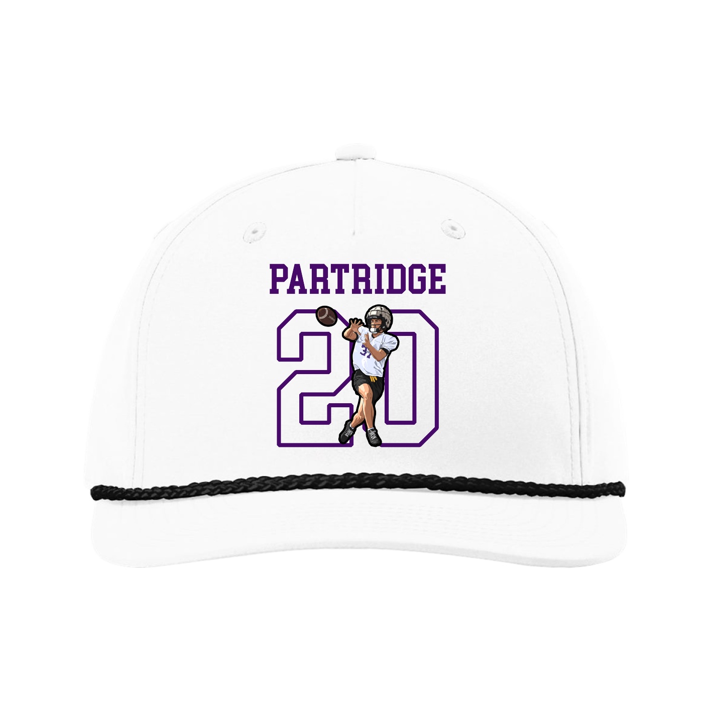 Five-Panel Classic Rope Cap — Shirsey in White