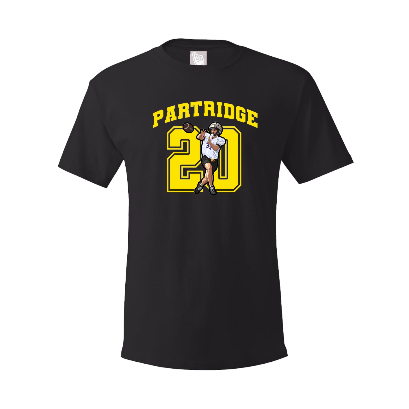 Youth Tee — Number in Black