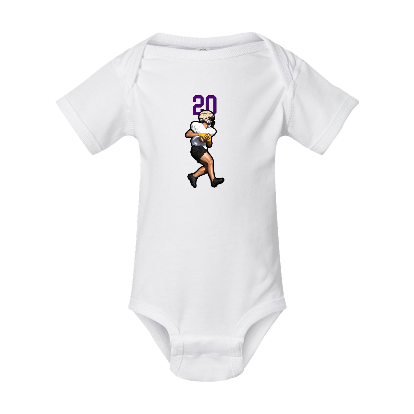 Baby Onesie — Number Top in White