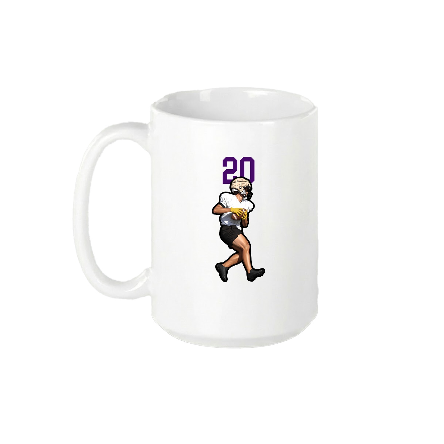 15oz Coffee Mug — Number Top in White