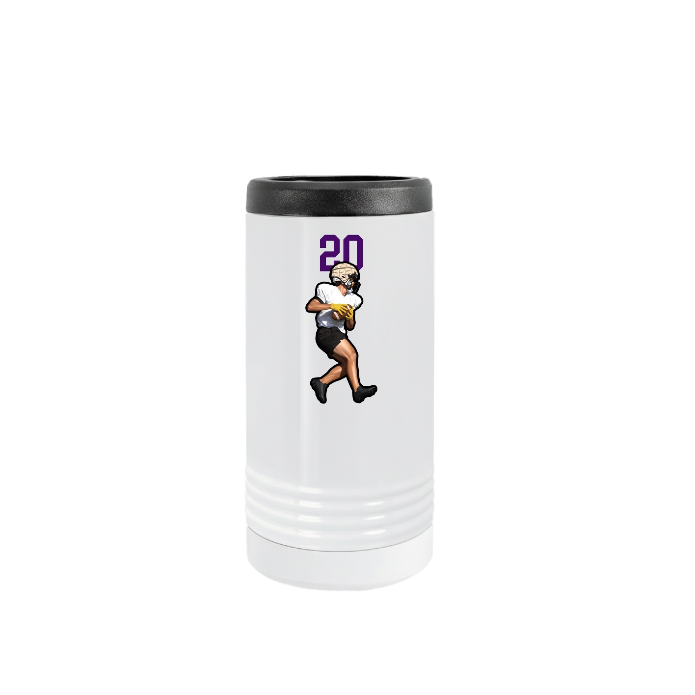 Slim Beverage Holder — Number Top in White