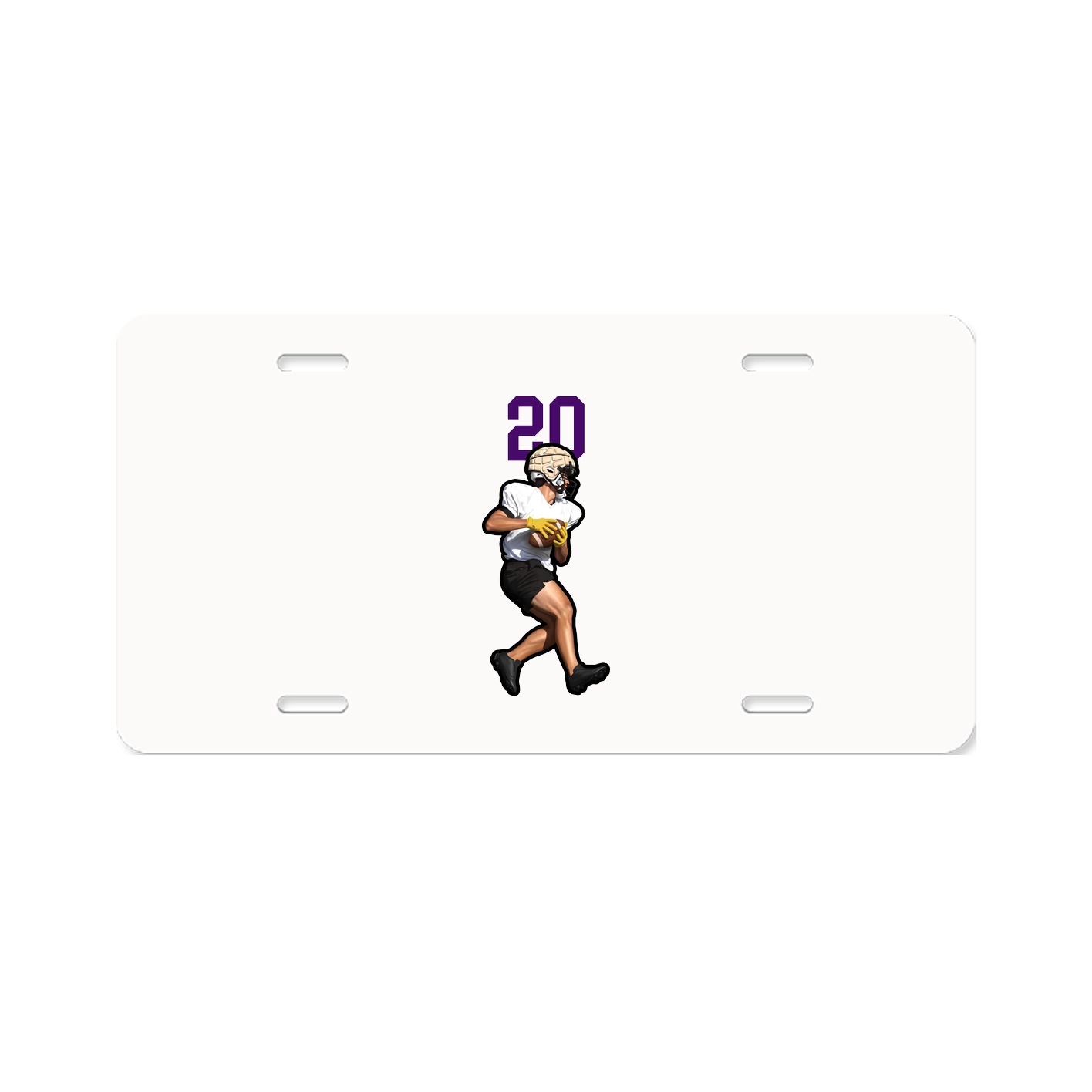 License Plate — Number Top in Classic