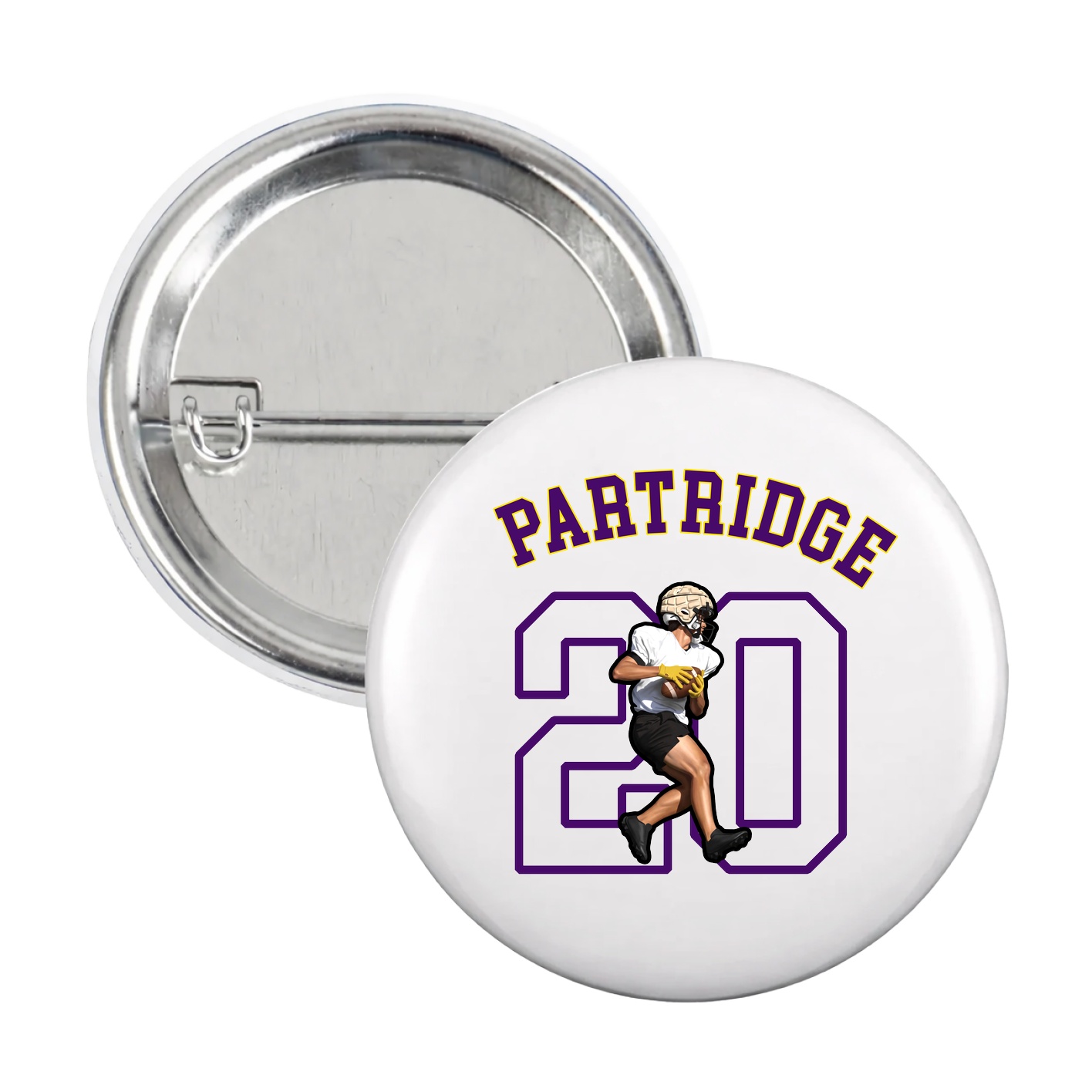 Game Day Button — Shirsey Arch in White