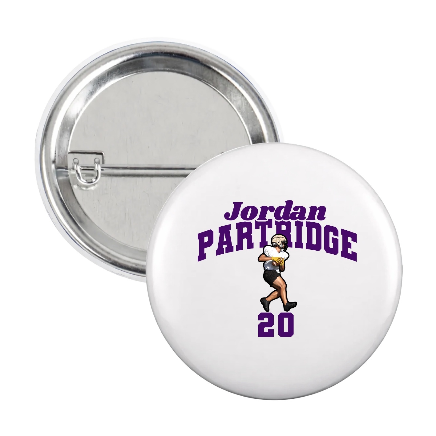 Game Day Button — Signature Arch in White