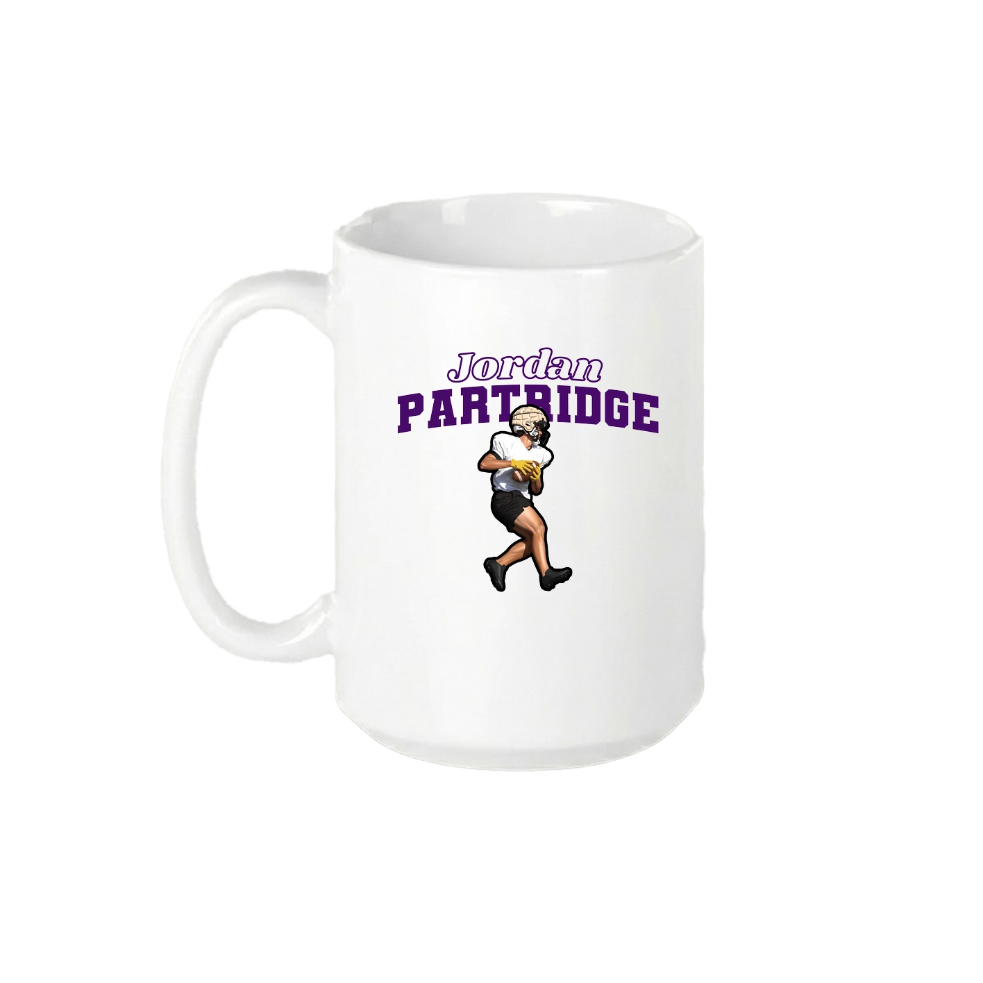 15oz Coffee Mug — Name Arch in White