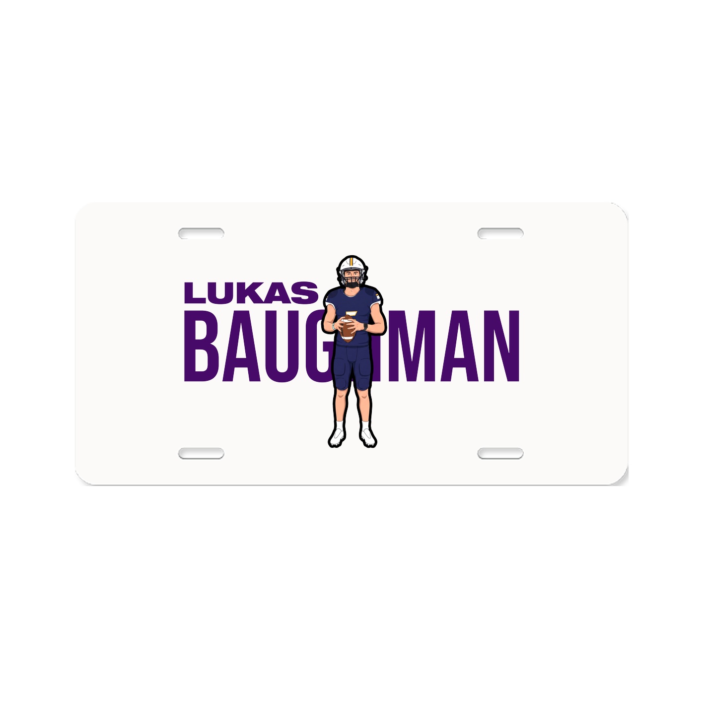 License Plate — Player Name in Classic