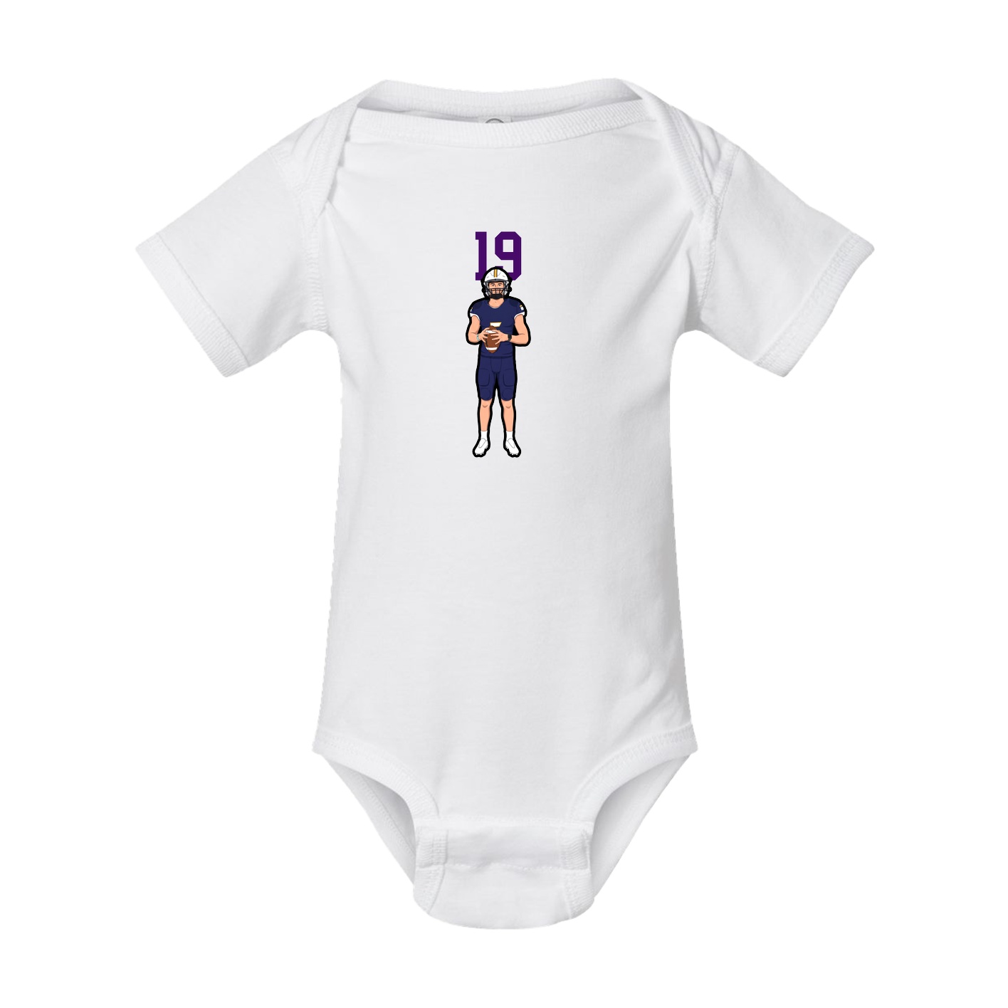 Baby Onesie — Number Top in White