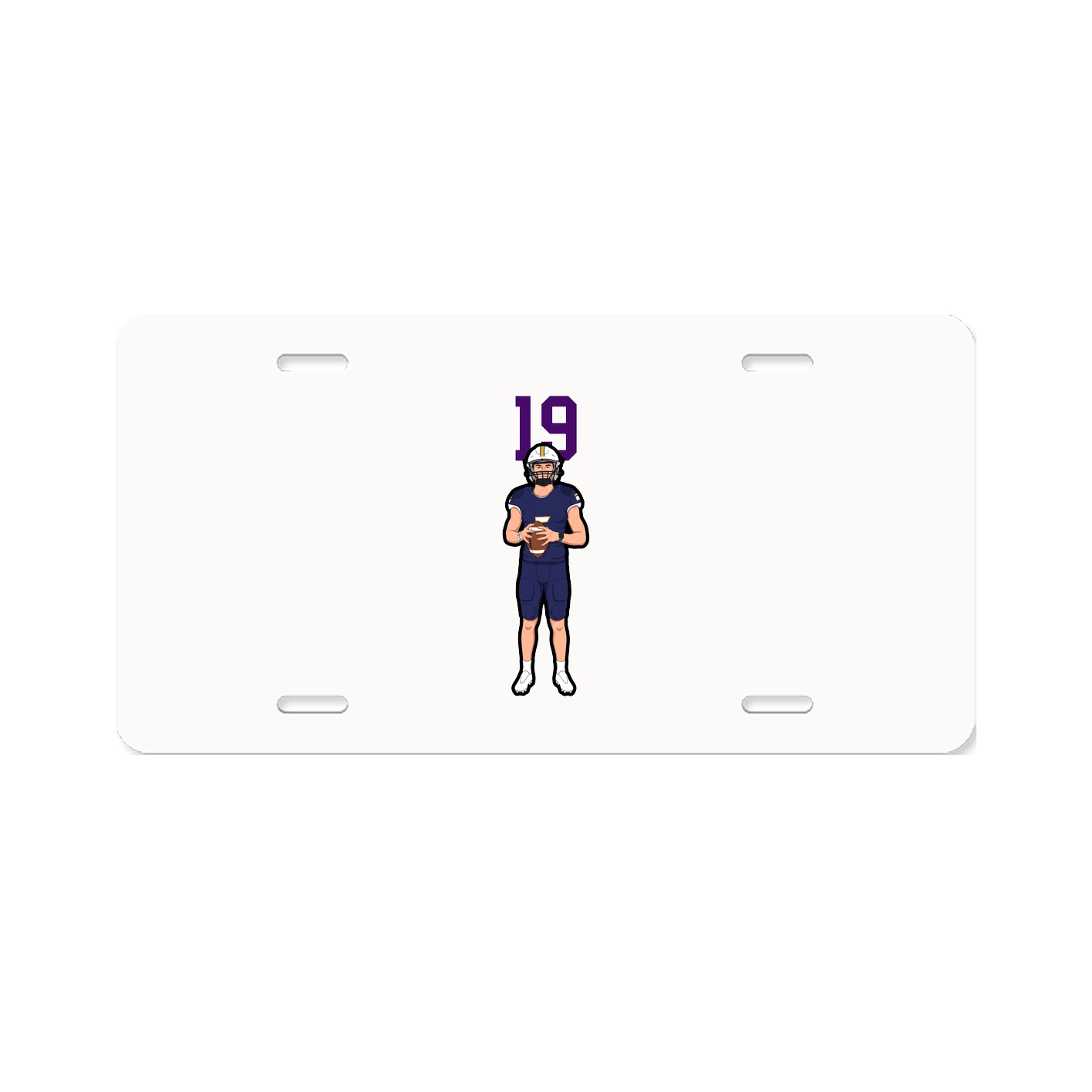 License Plate — Number Top in Classic