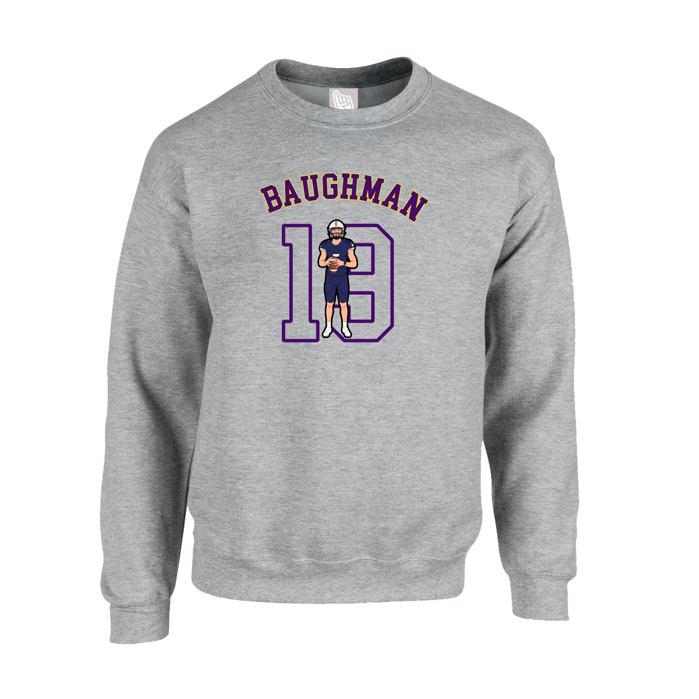 Fleece Crew — Shirsey Arch in Grey