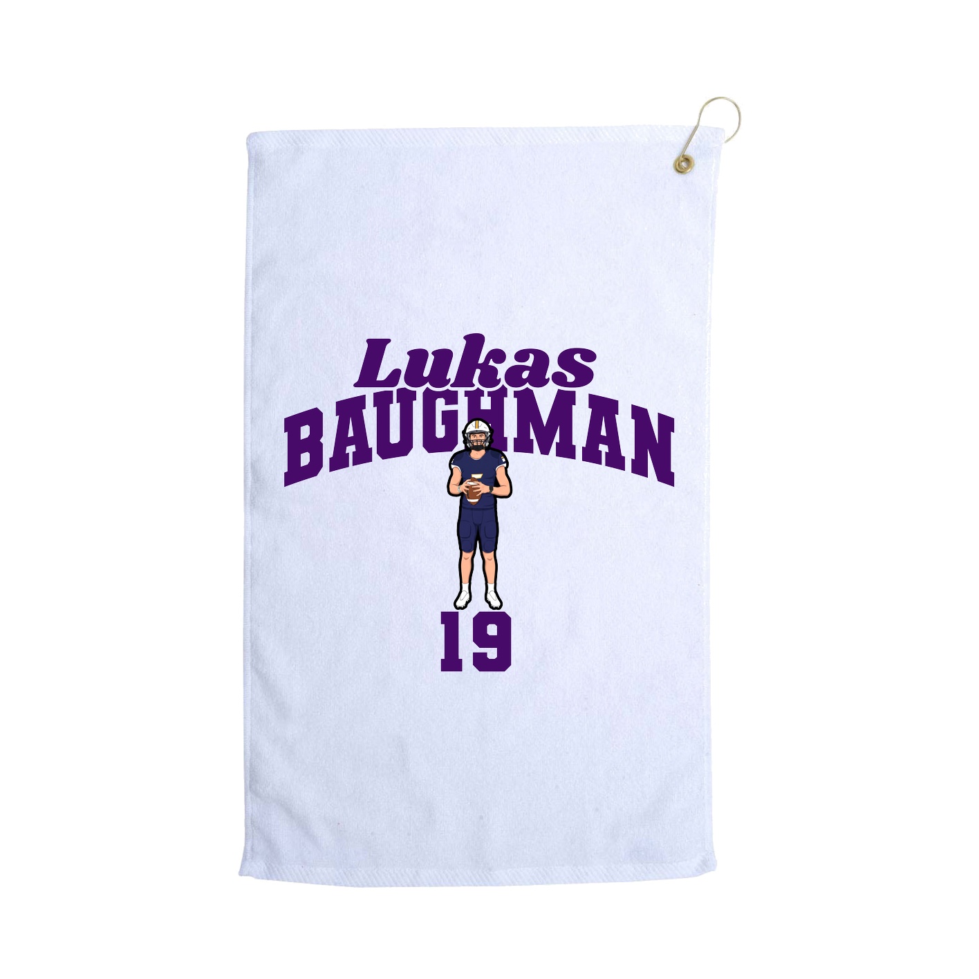 Golf Towel — Signature Arch in White