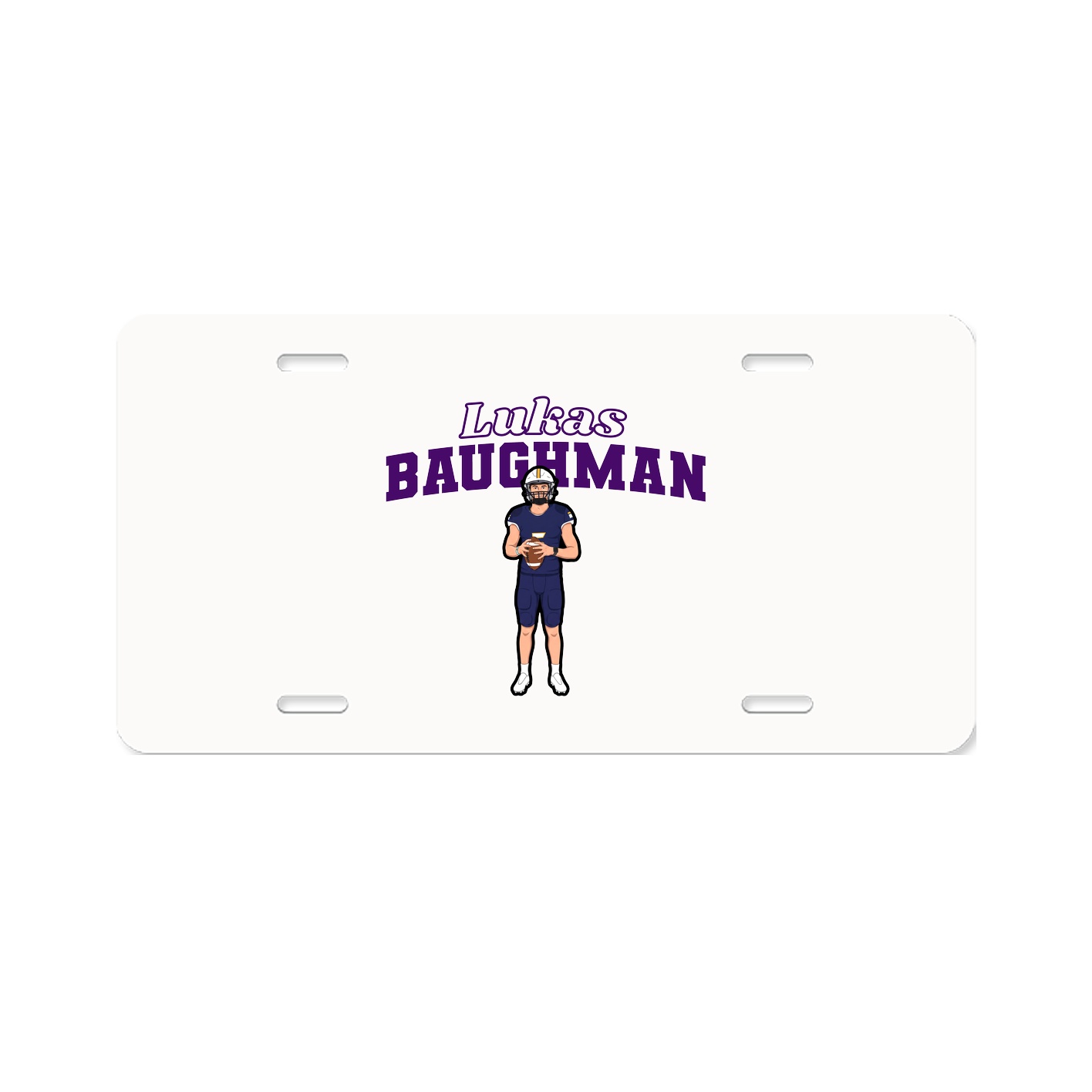 License Plate — Name Arch in Classic