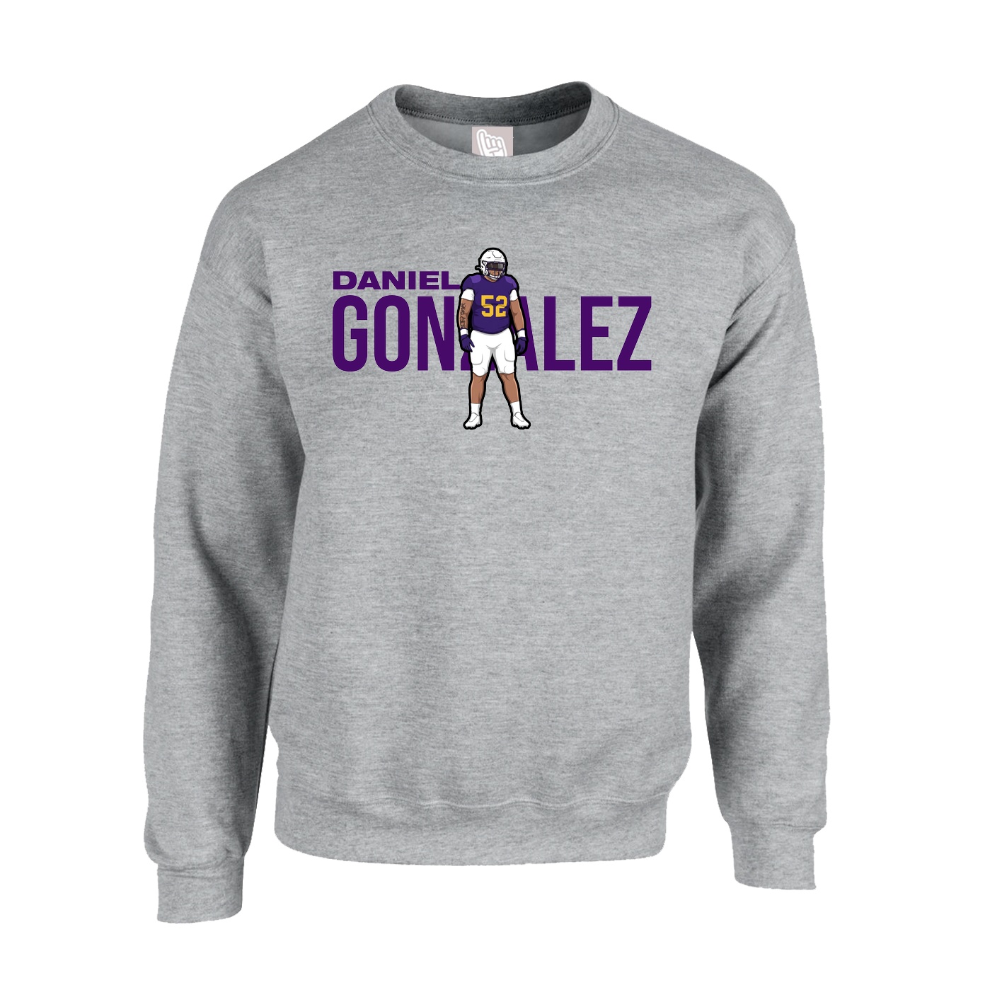 Fleece Crew — Player Name in Grey