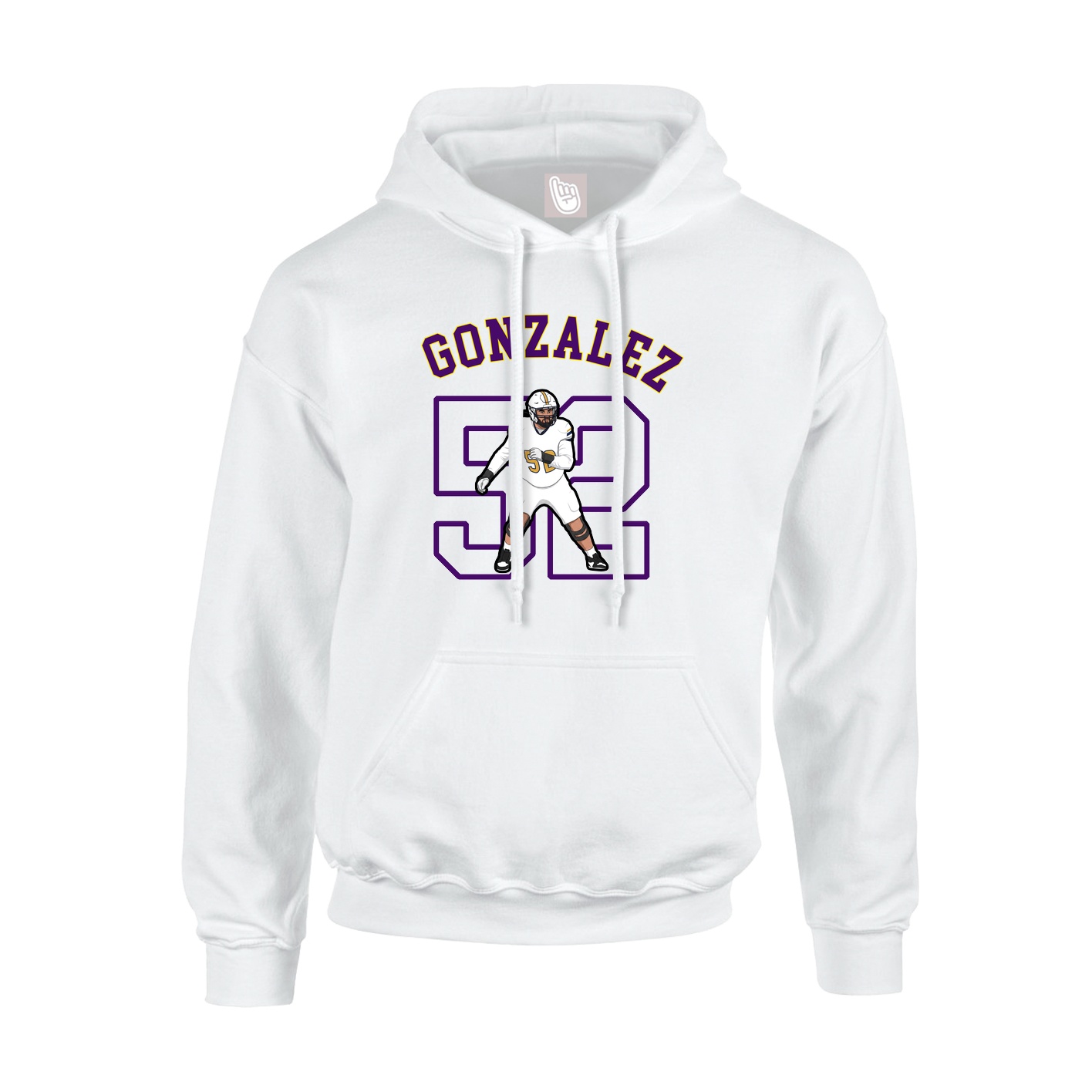 Hoodie — Shirsey Arch in White