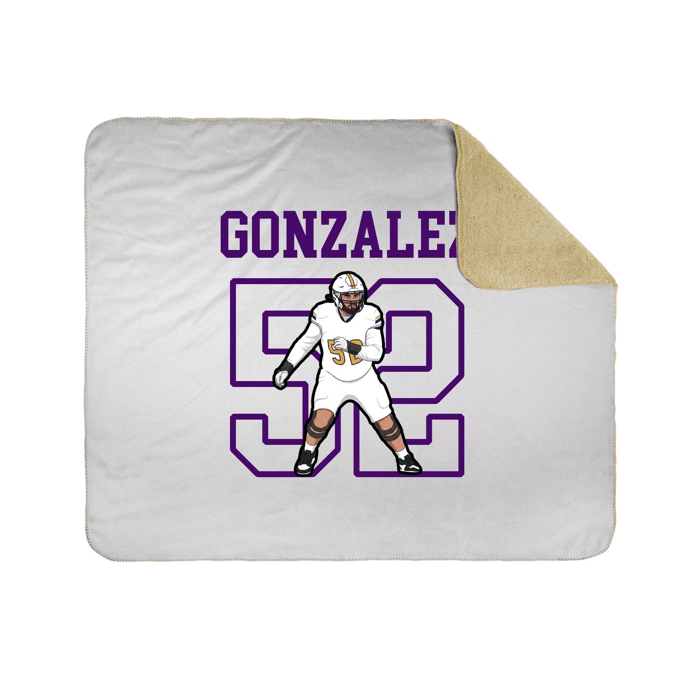 Throw Blanket — Shirsey in White