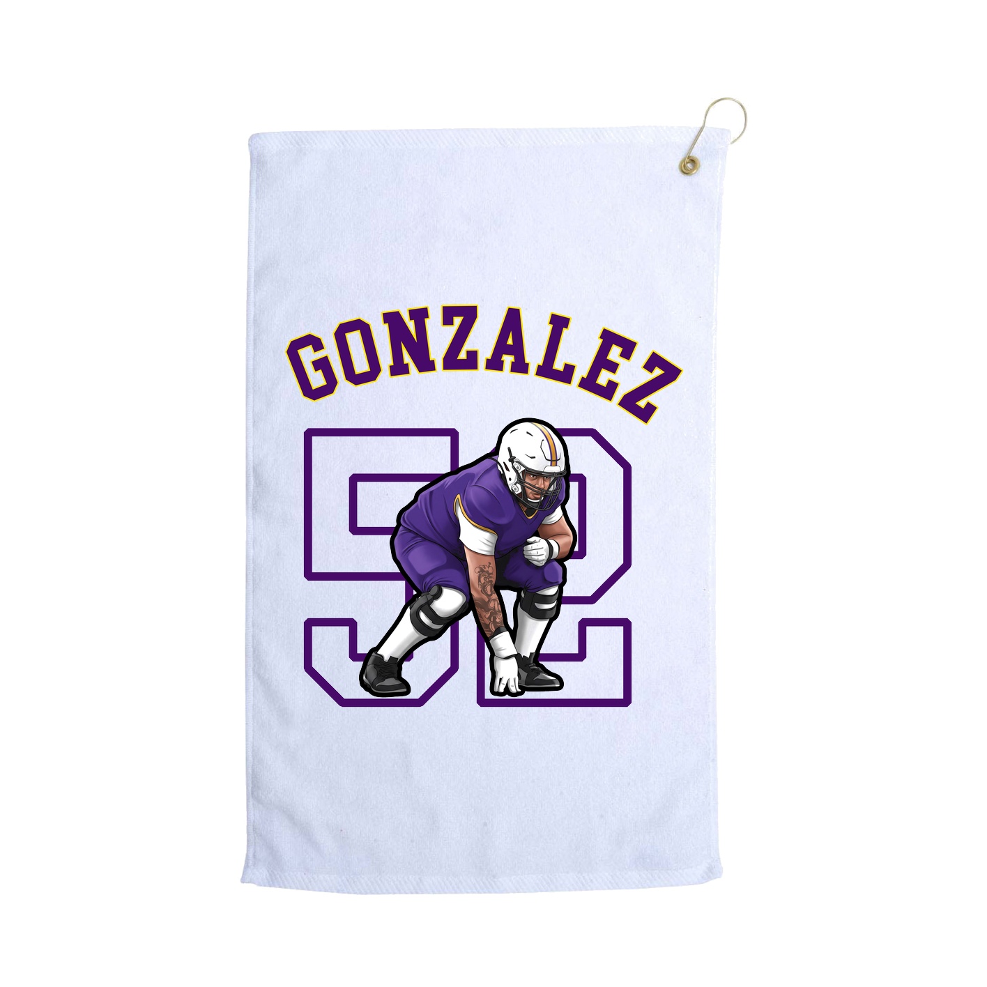 Golf Towel — Shirsey Arch in White