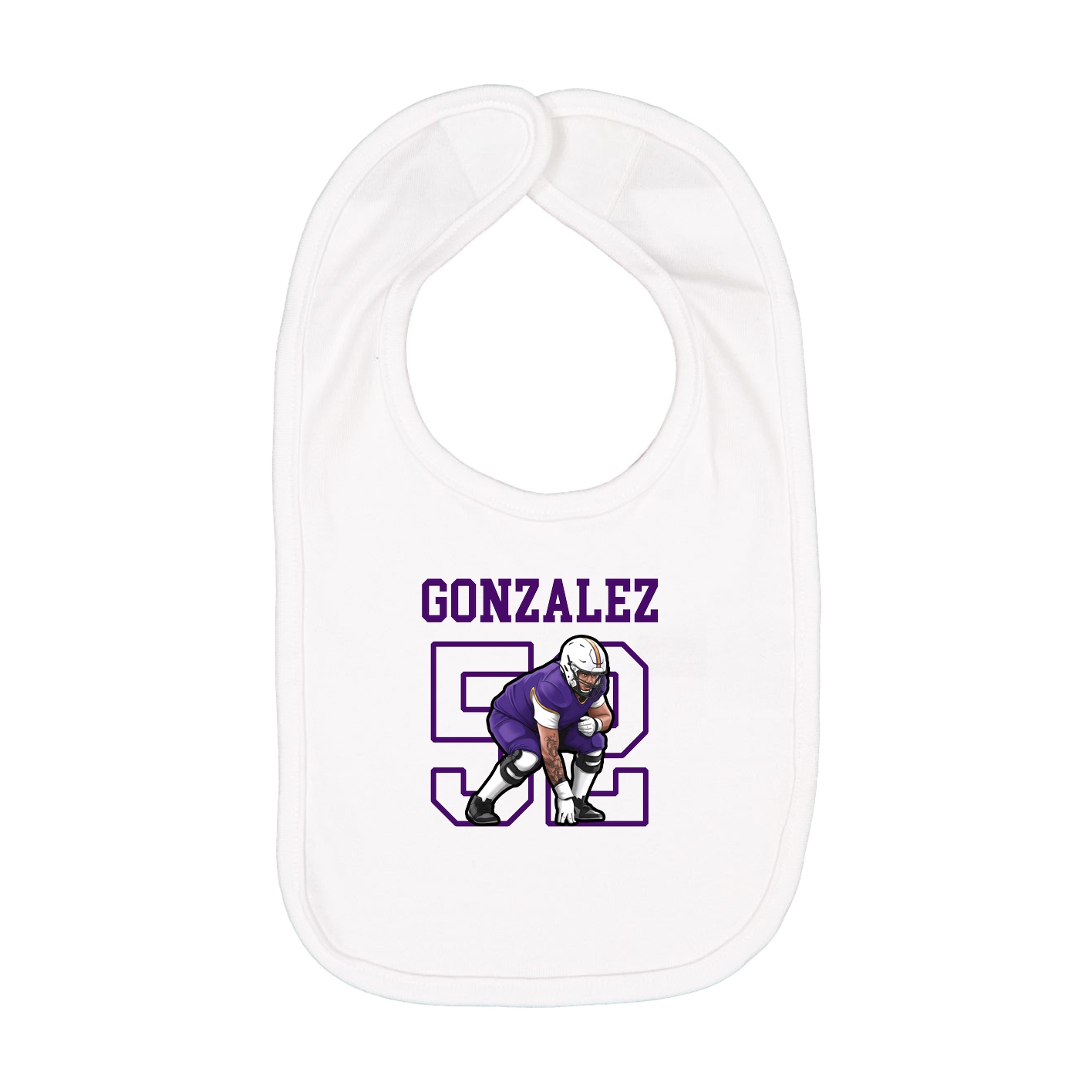 Infant Bib — Shirsey in White
