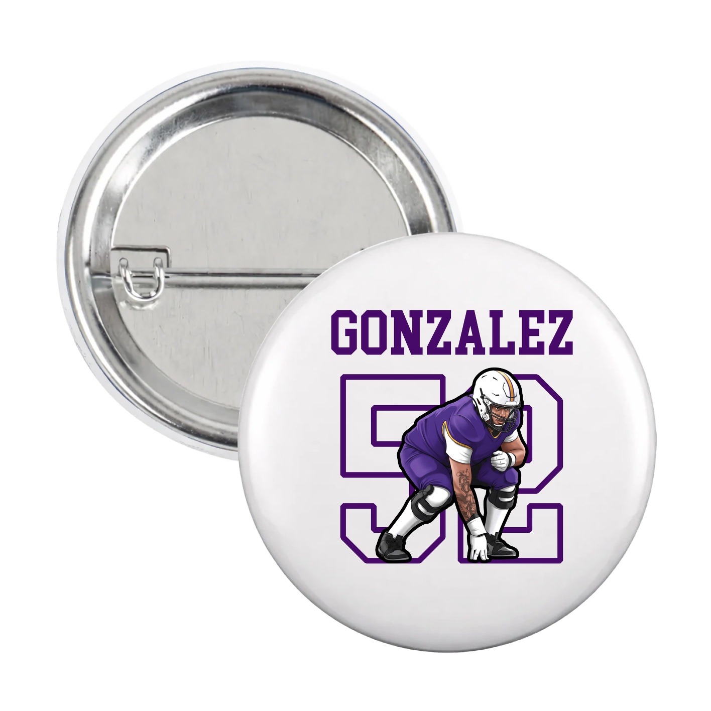 Game Day Button — Shirsey in White