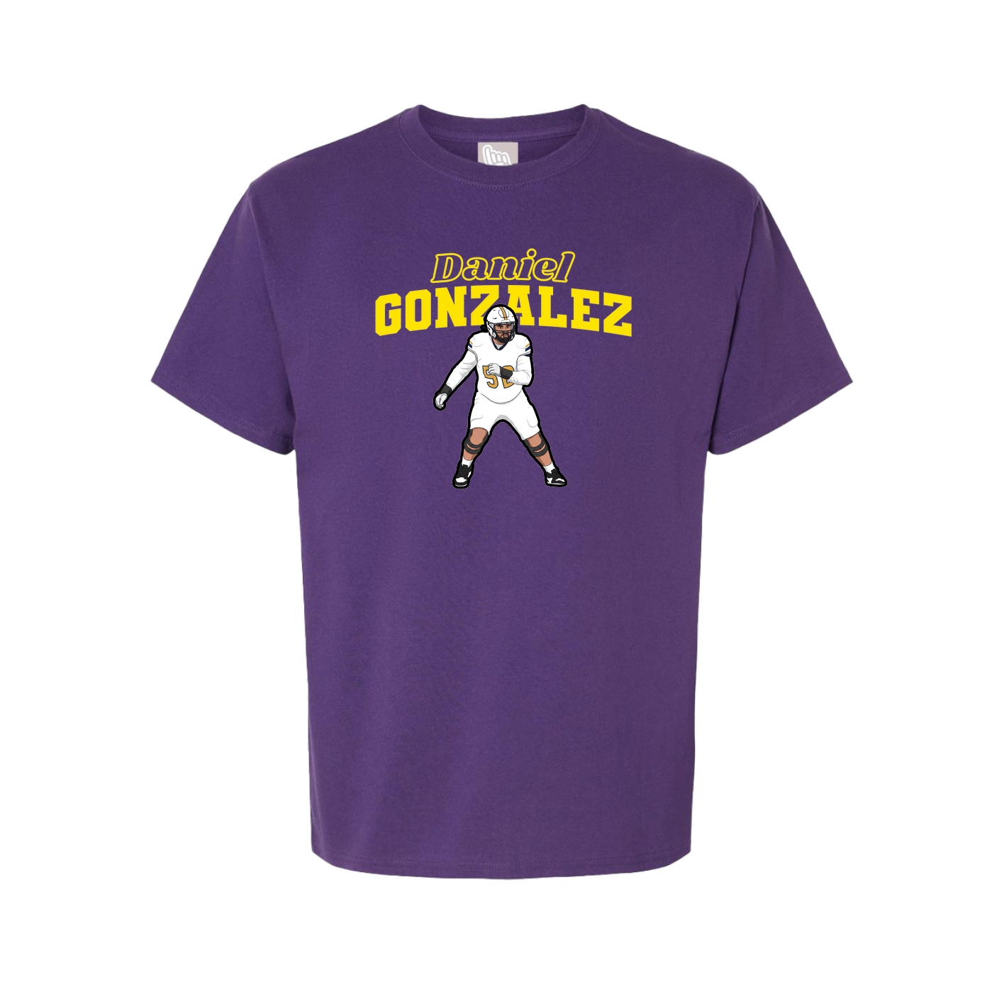 Youth Tee — Name Arch in Purple