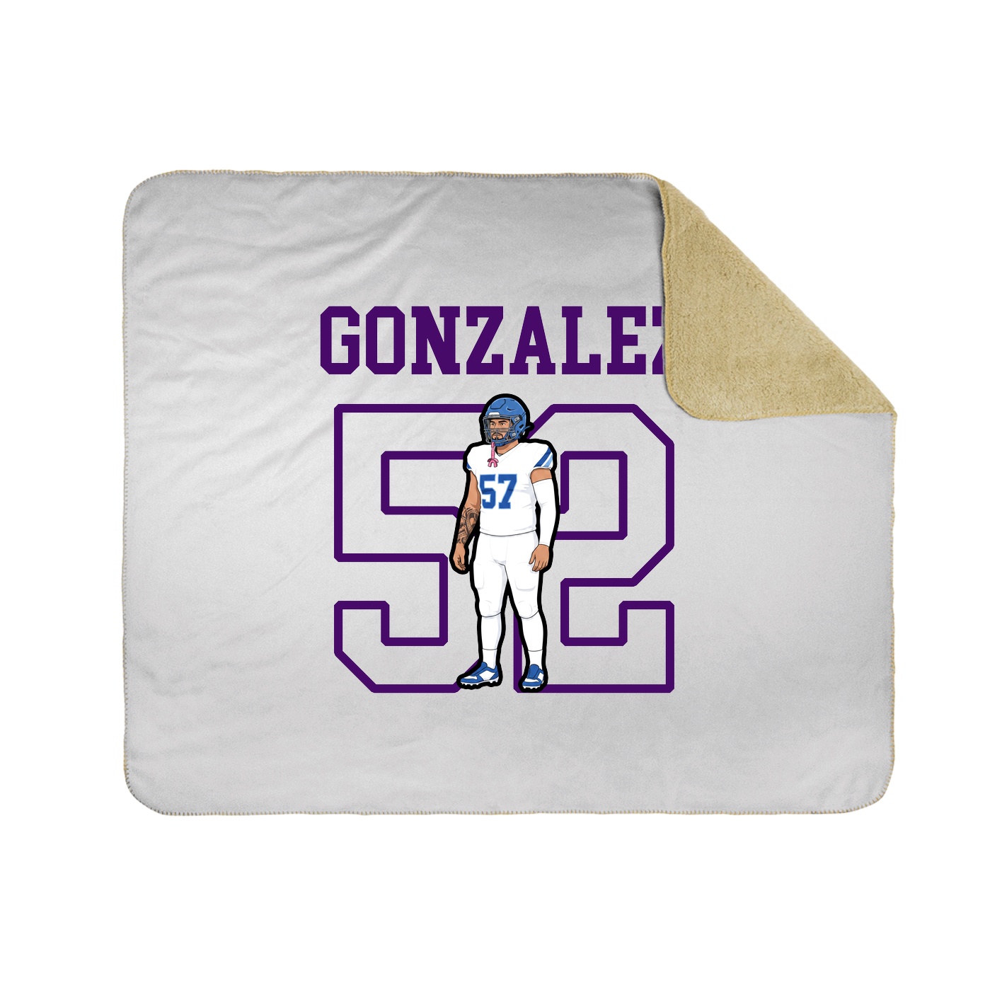 Throw Blanket — Shirsey in White