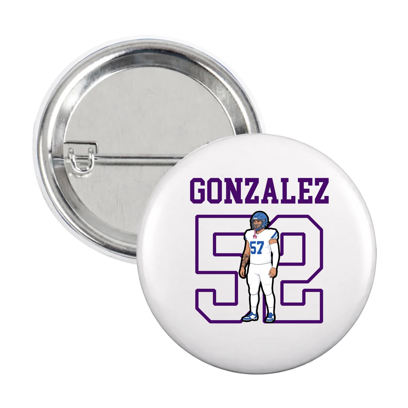 Game Day Button — Shirsey in White