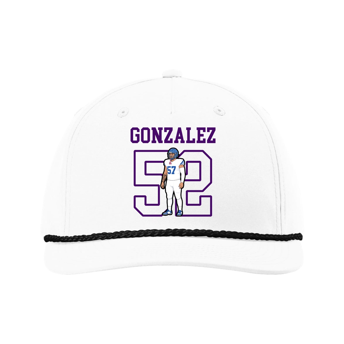 Five-Panel Classic Rope Cap — Shirsey in White