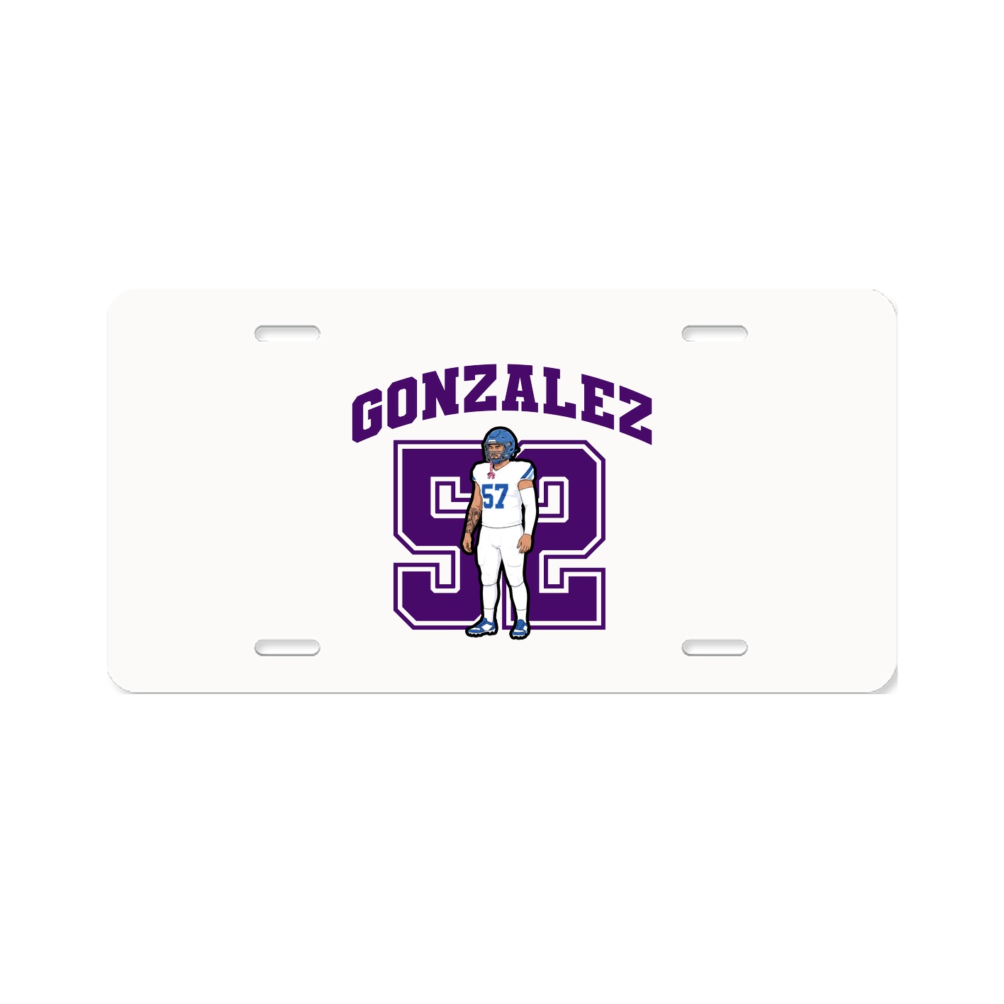 License Plate — Number in Classic