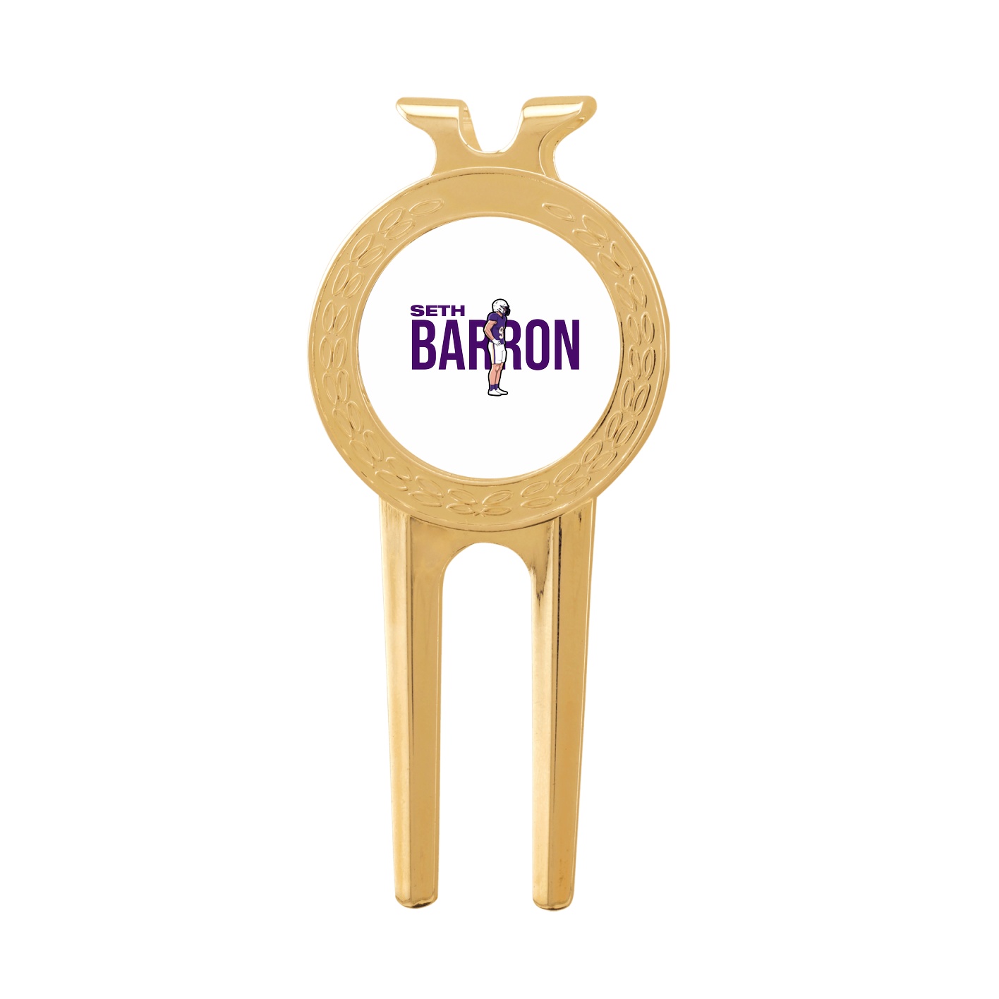 Divot Tool with Ball Marker — Player Name in Classic