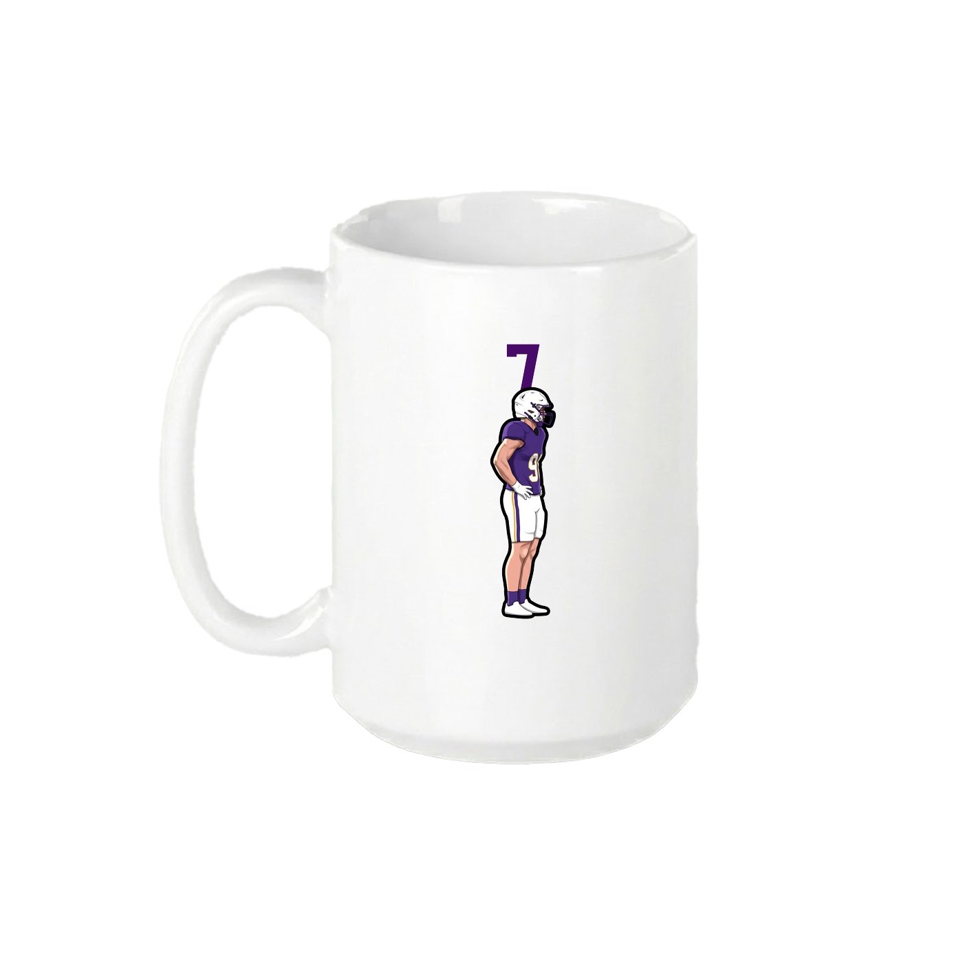 15oz Coffee Mug — Number Top in White