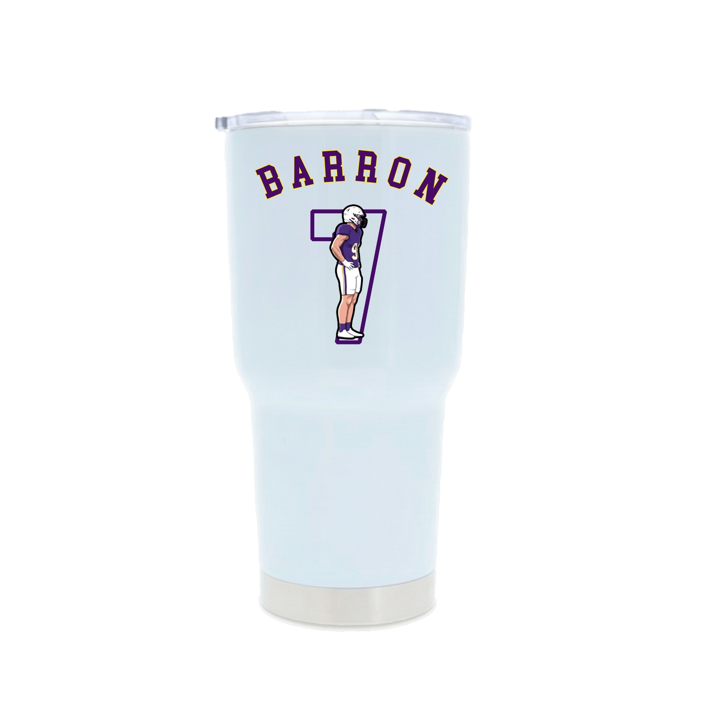 30oz Stainless Steel Tumbler — Shirsey Arch in White