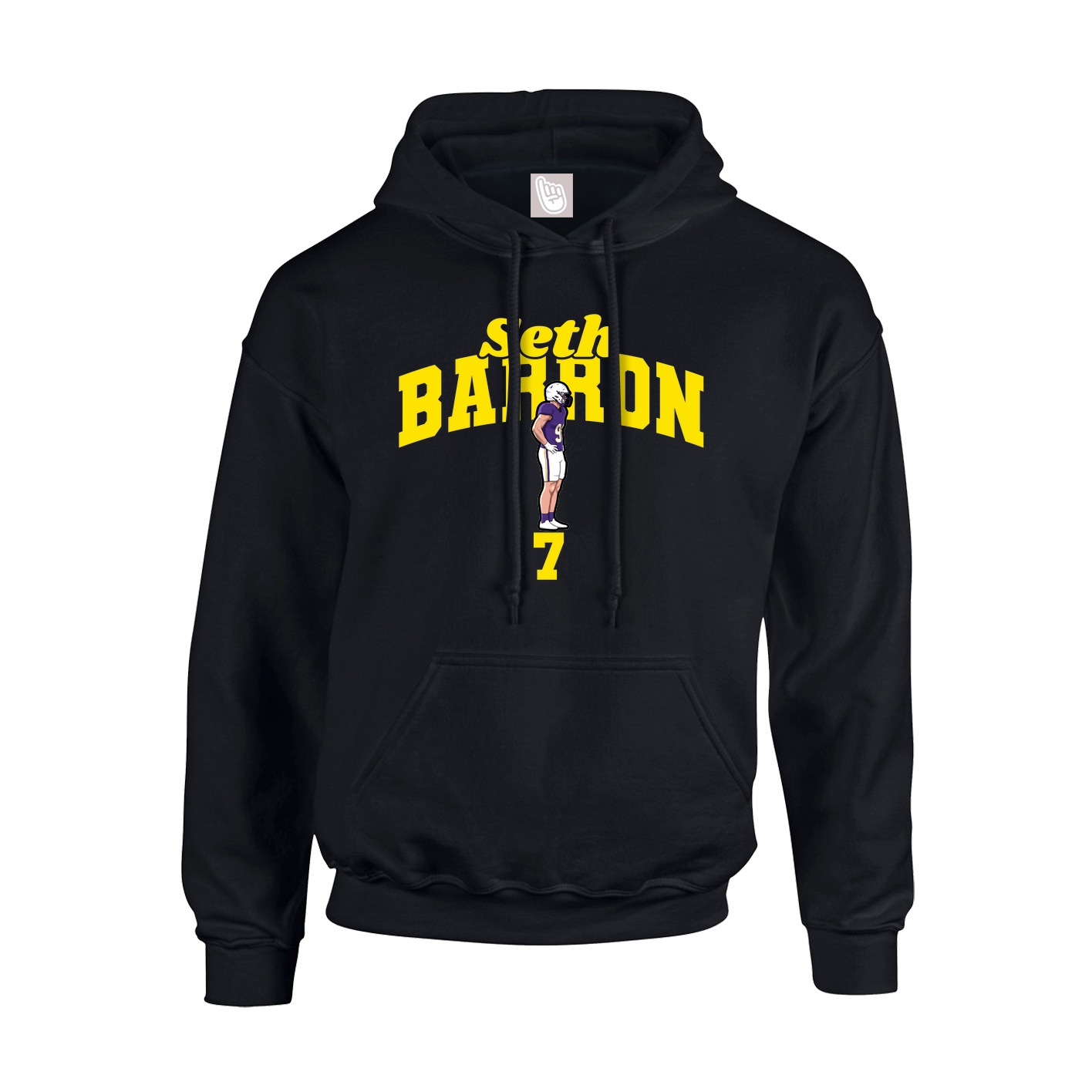 Hoodie — Signature Arch in Black