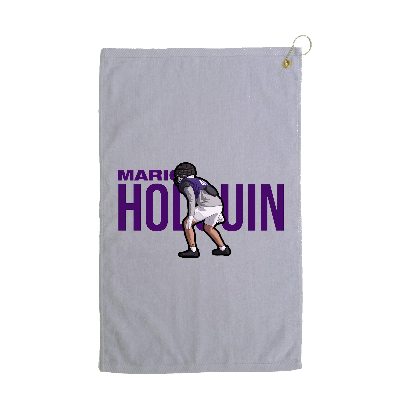 Golf Towel — Player Name in Grey