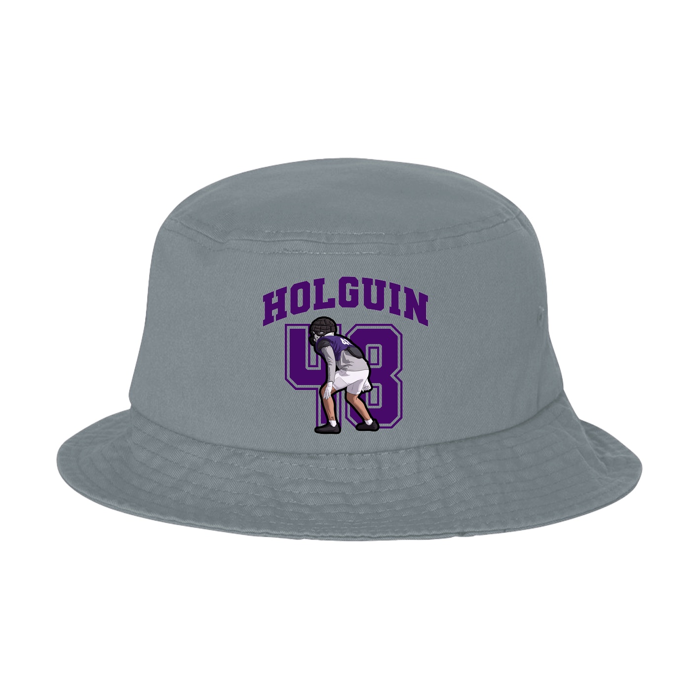 Bucket Cap — Number in Grey