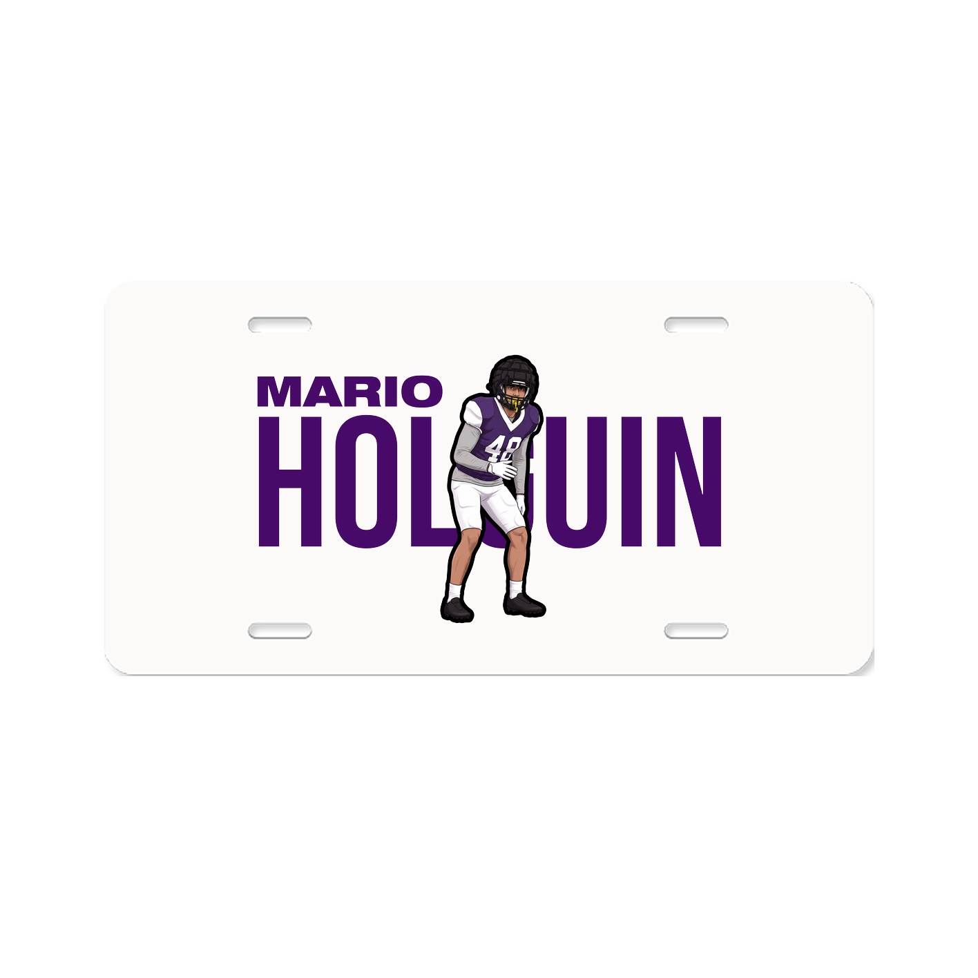 License Plate — Player Name in Classic