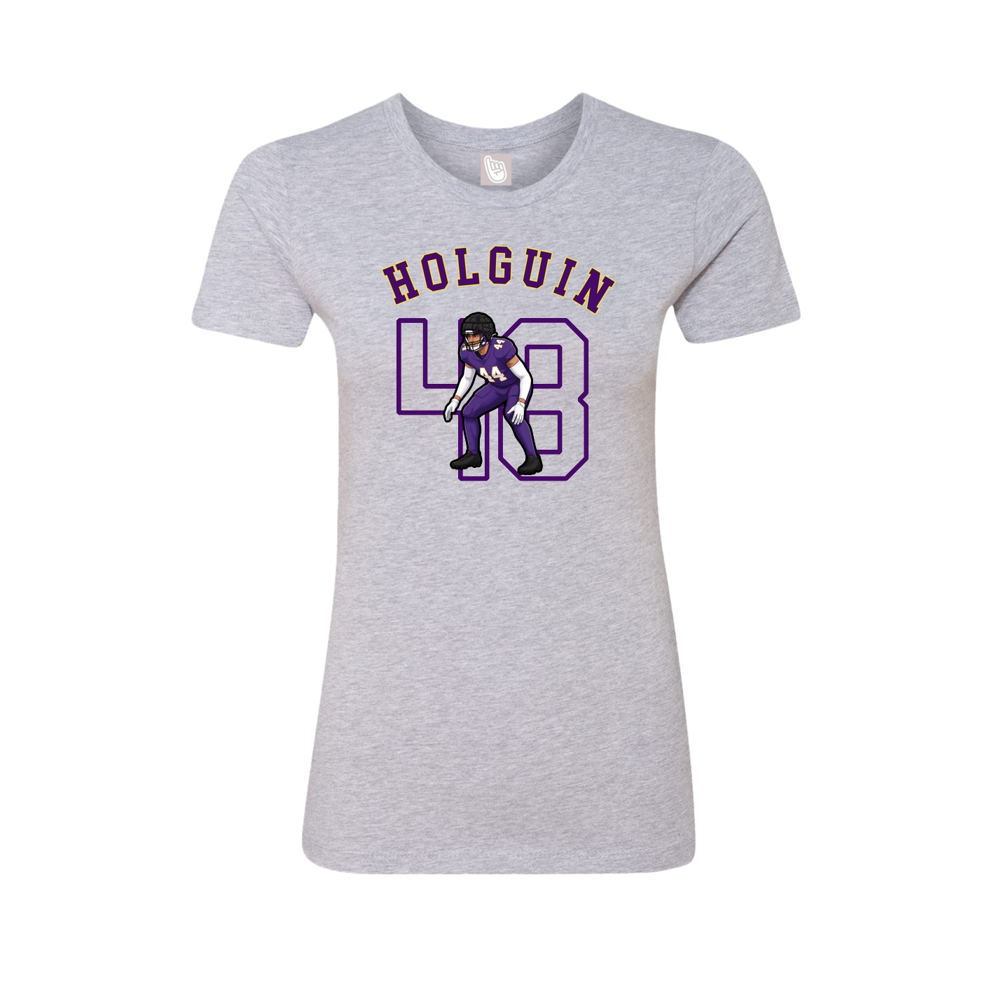 Fitted Women's Tee — Shirsey Arch in Grey