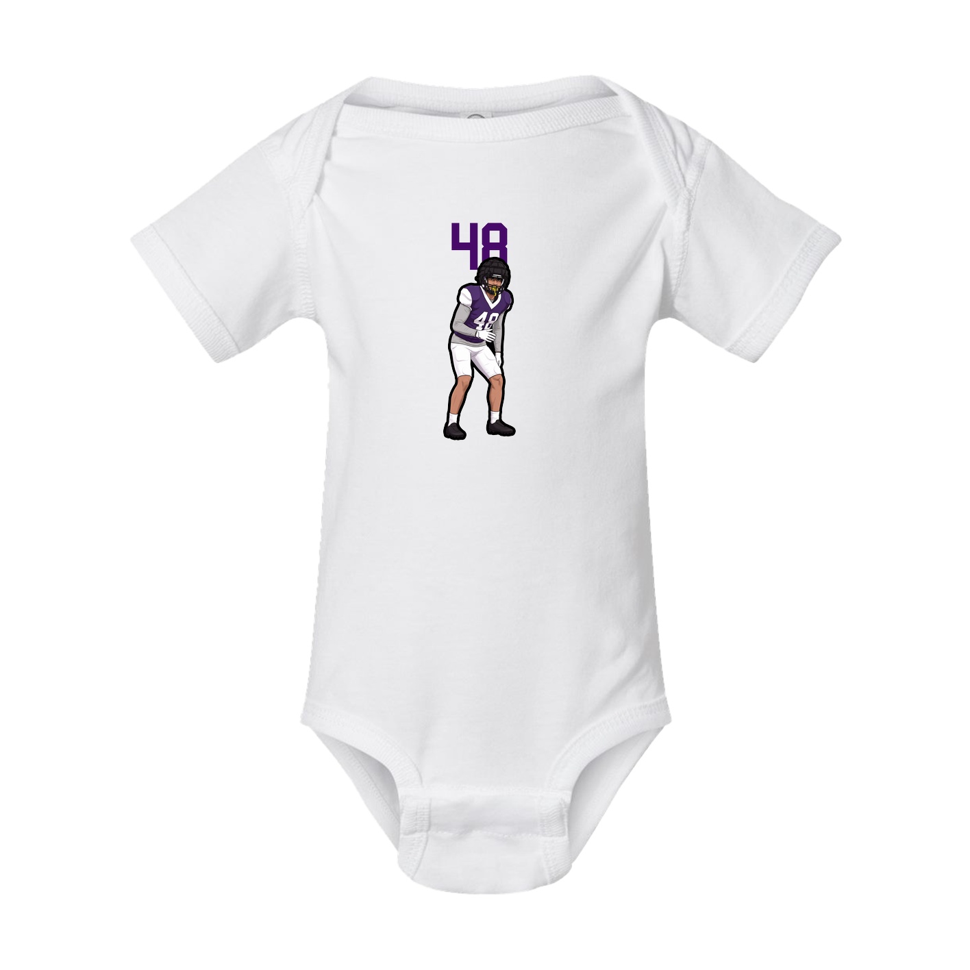 Baby Onesie — Number Top in White