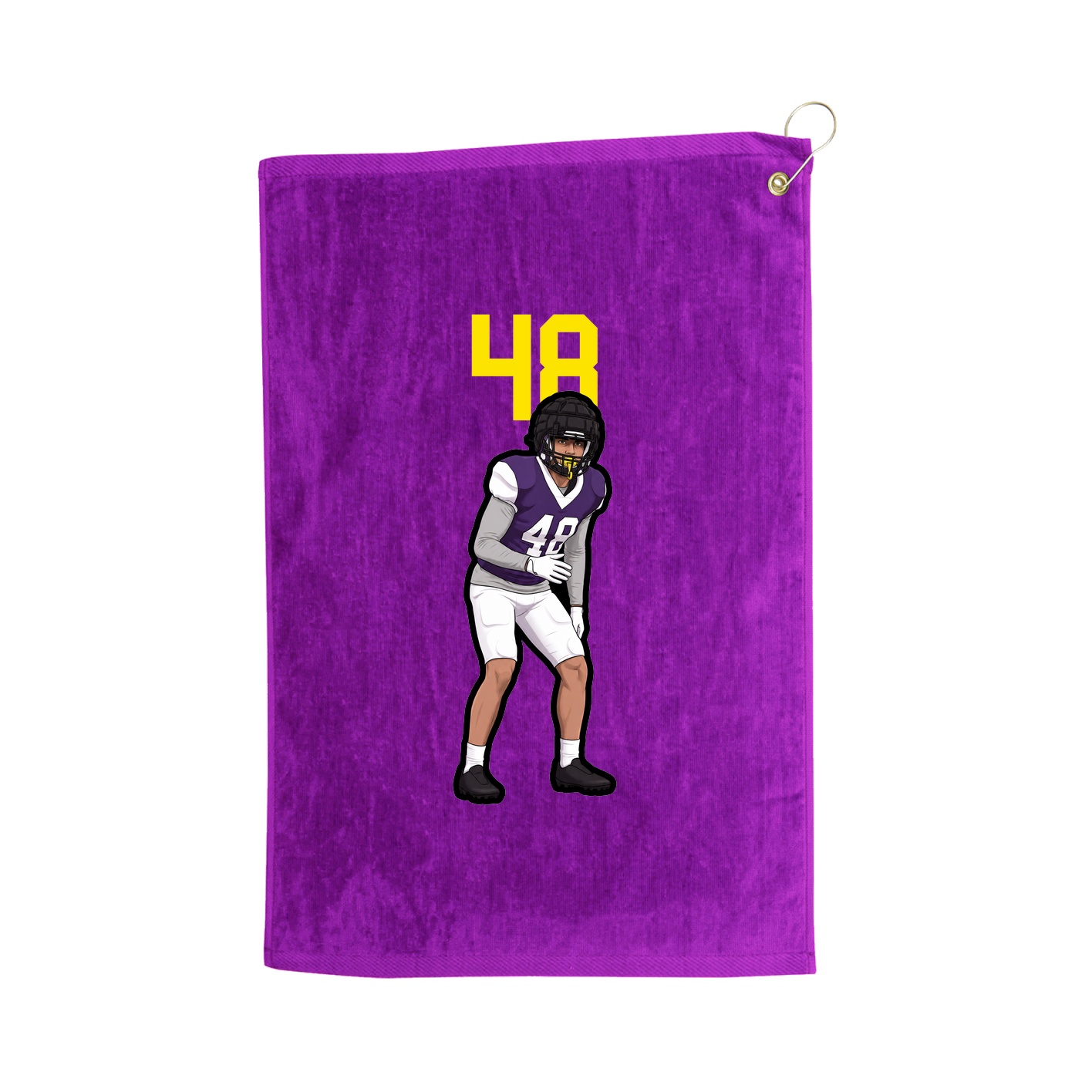 Golf Towel — Number Top in Purple