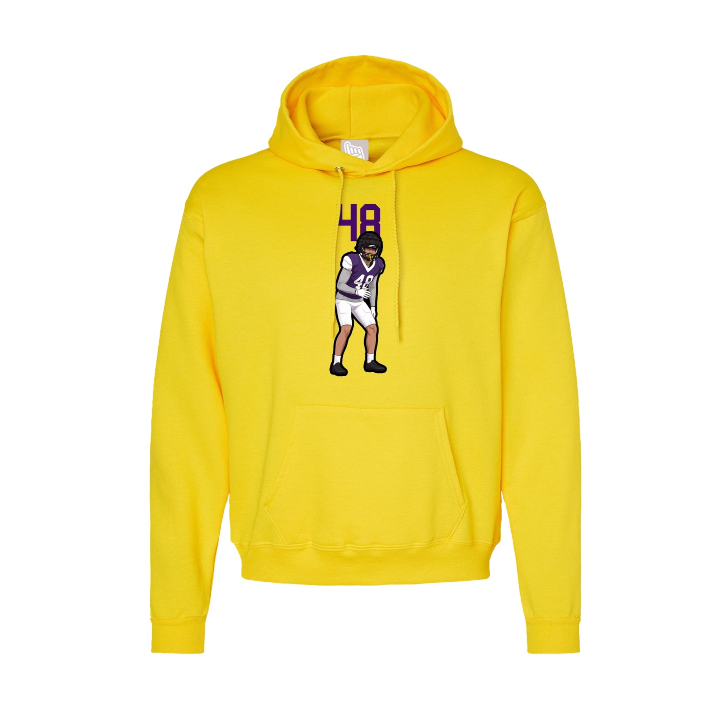 Hoodie — Number Top in Yellow