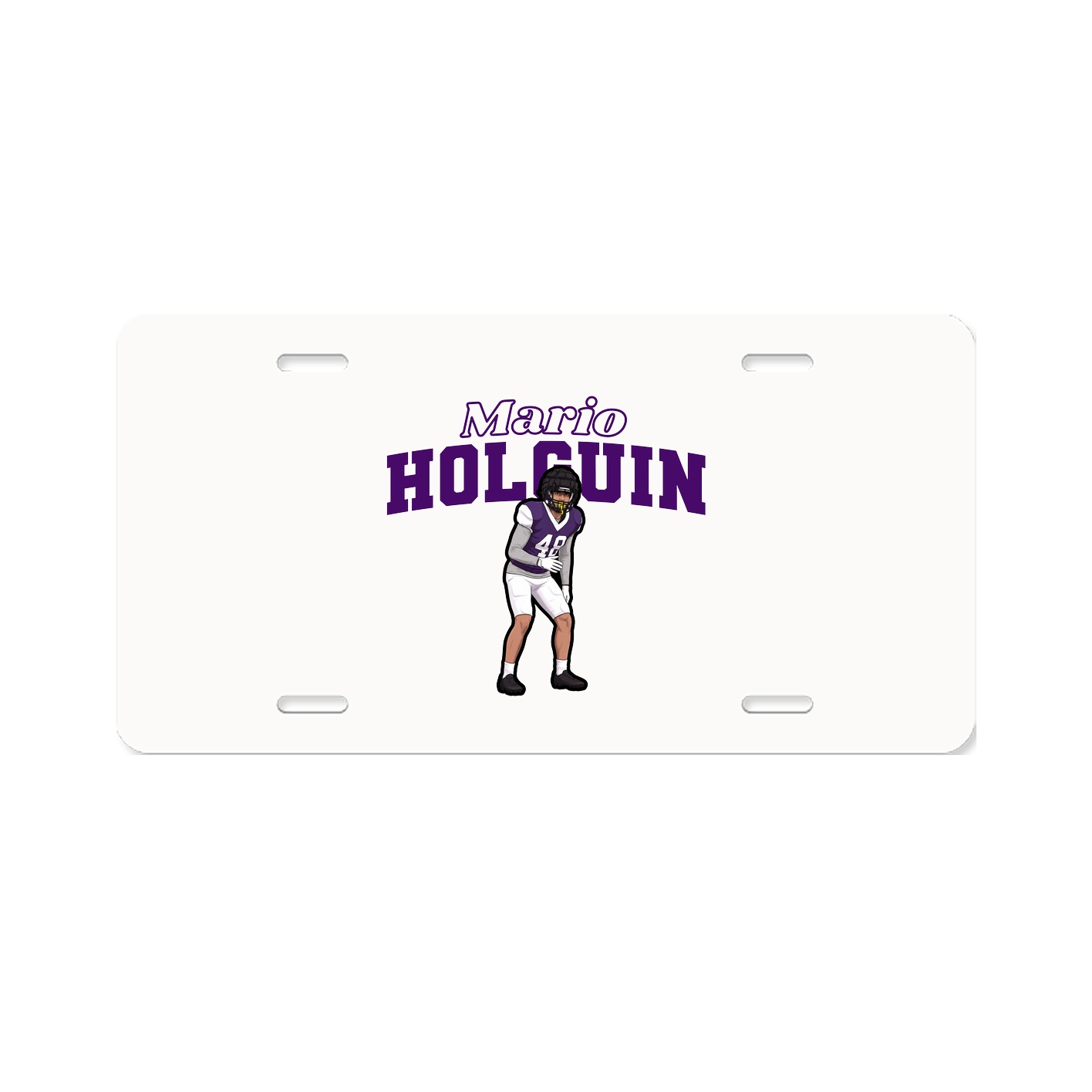 License Plate — Name Arch in Classic