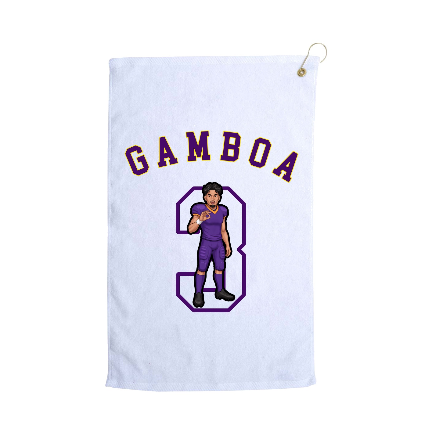 Golf Towel — Shirsey Arch in White