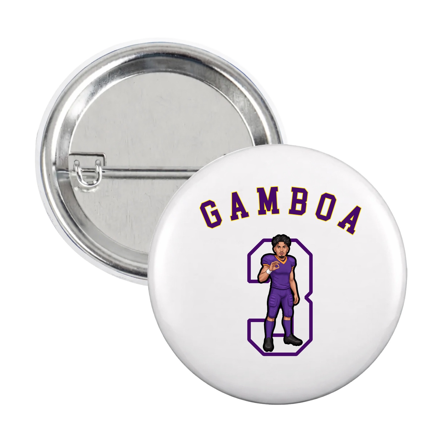 Game Day Button — Shirsey Arch in White