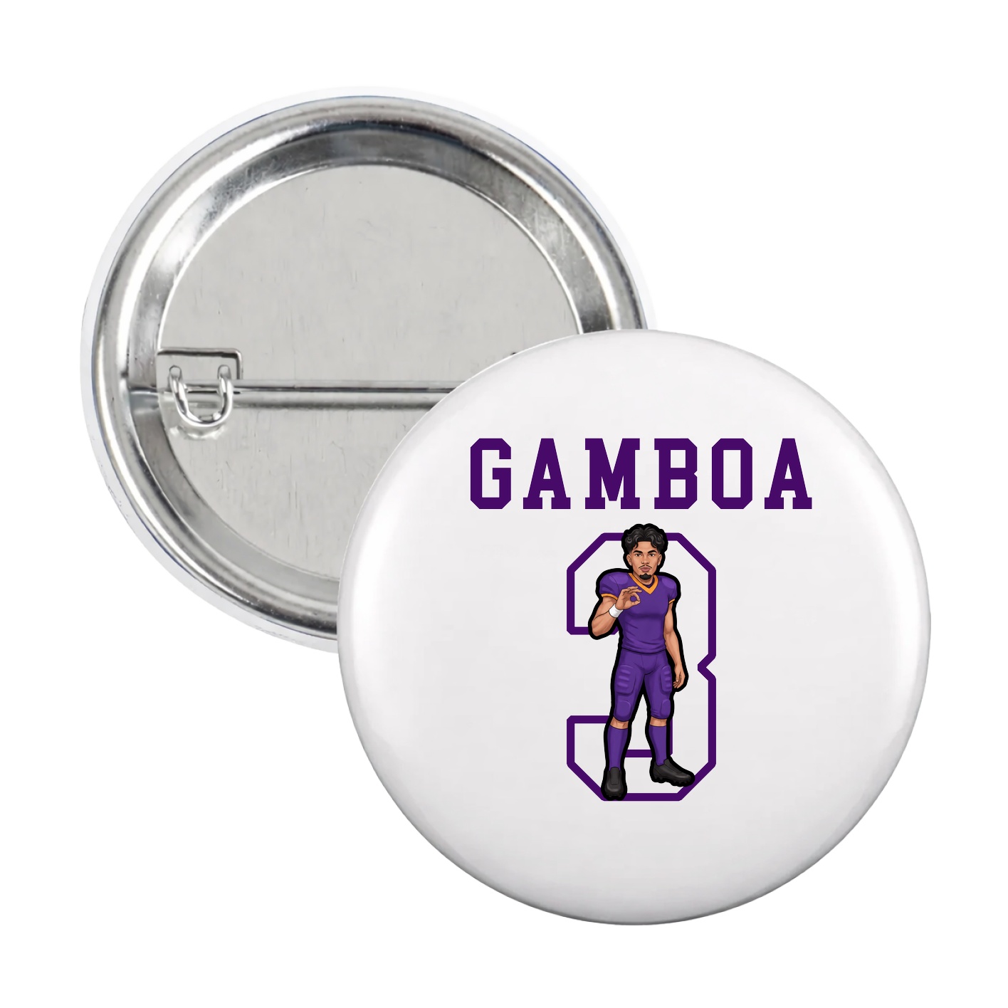 Game Day Button — Shirsey in White