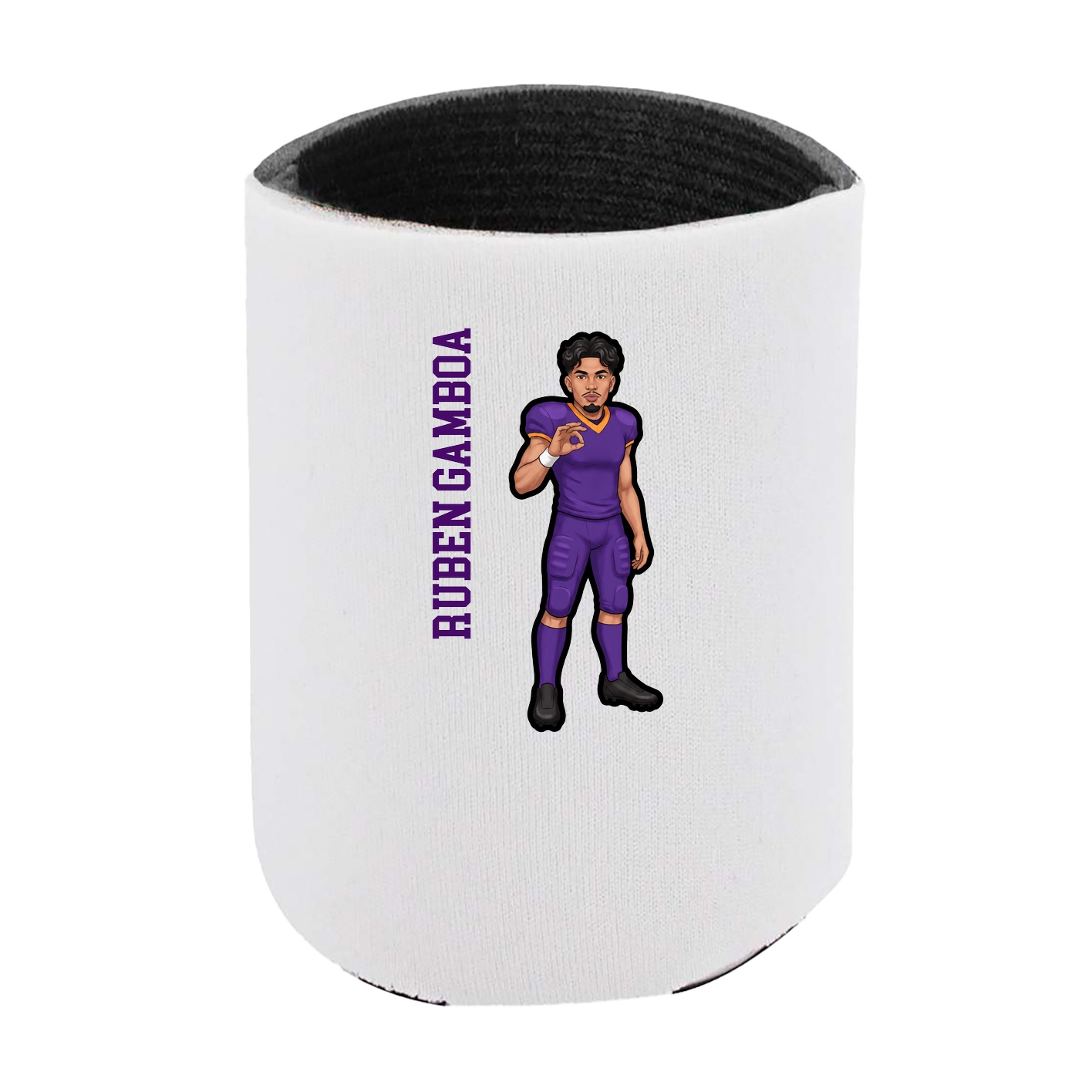 Can Holder — Name Vertical in White