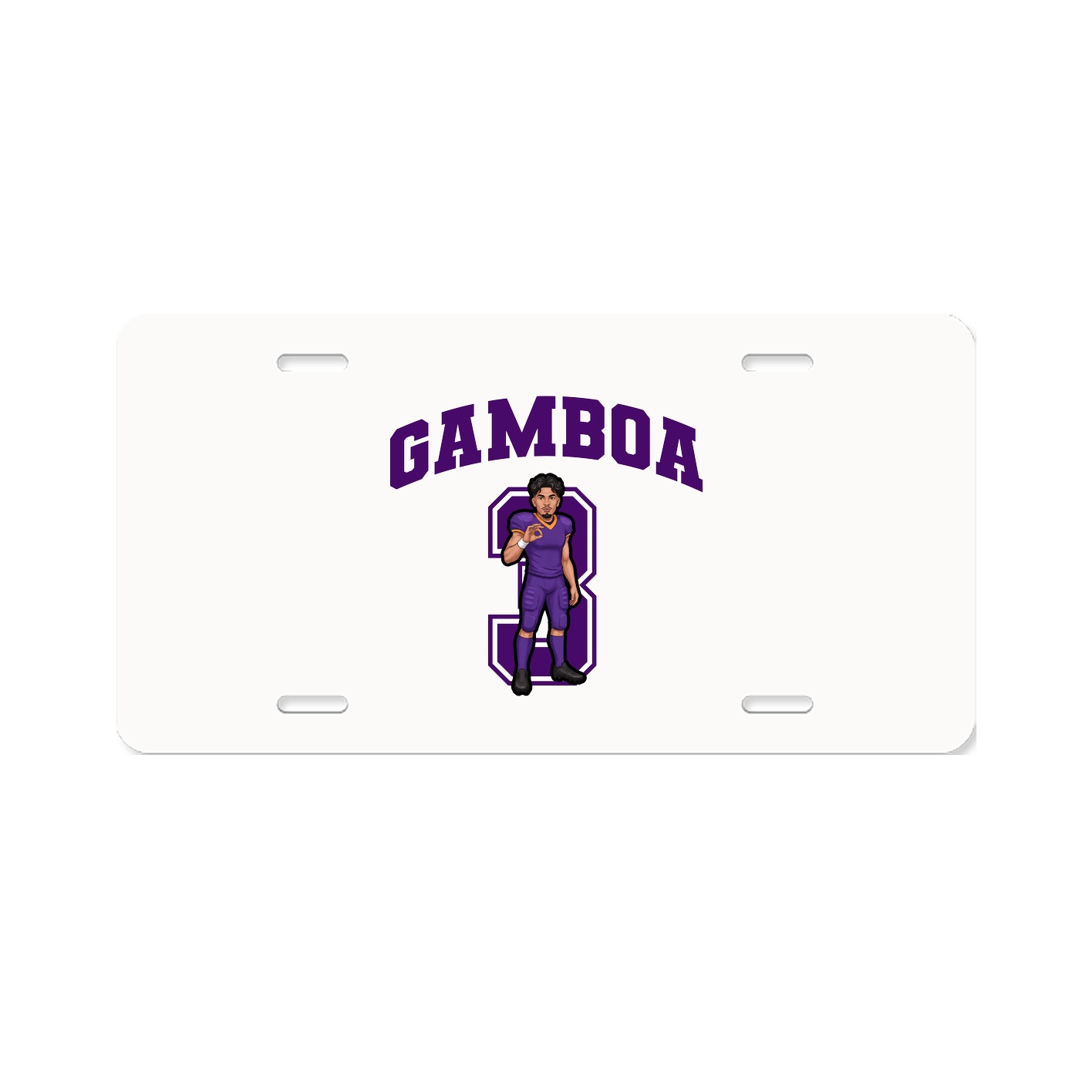 License Plate — Number in Classic