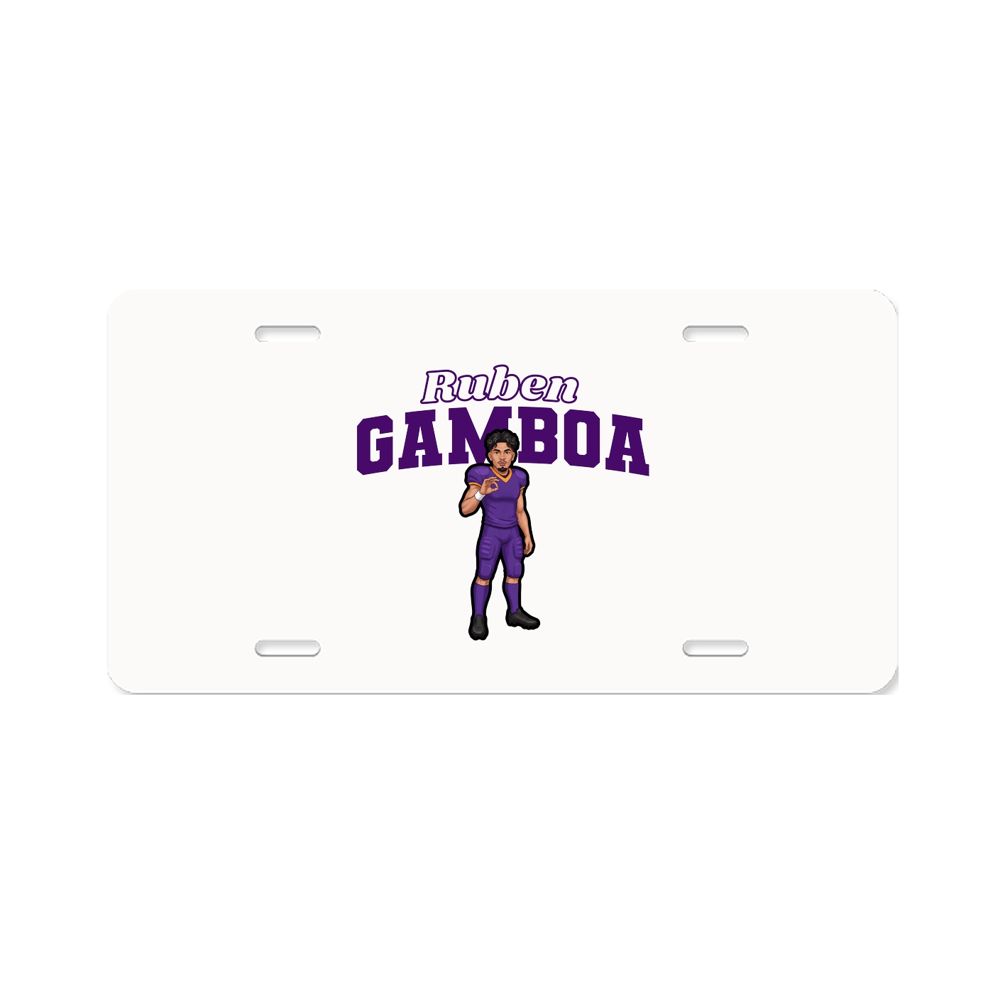 License Plate — Name Arch in Classic