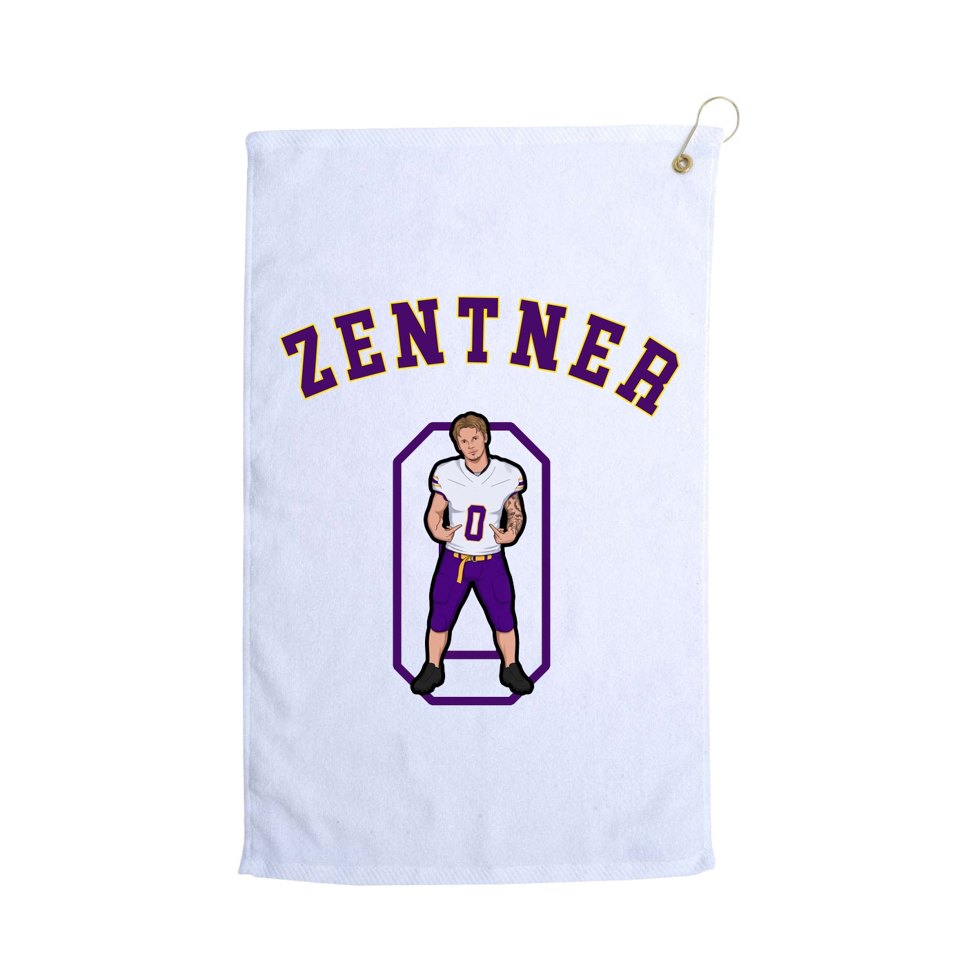 Golf Towel — Shirsey Arch in White