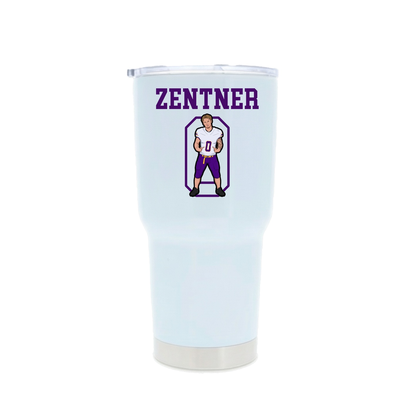 30oz Stainless Steel Tumbler — Shirsey in White