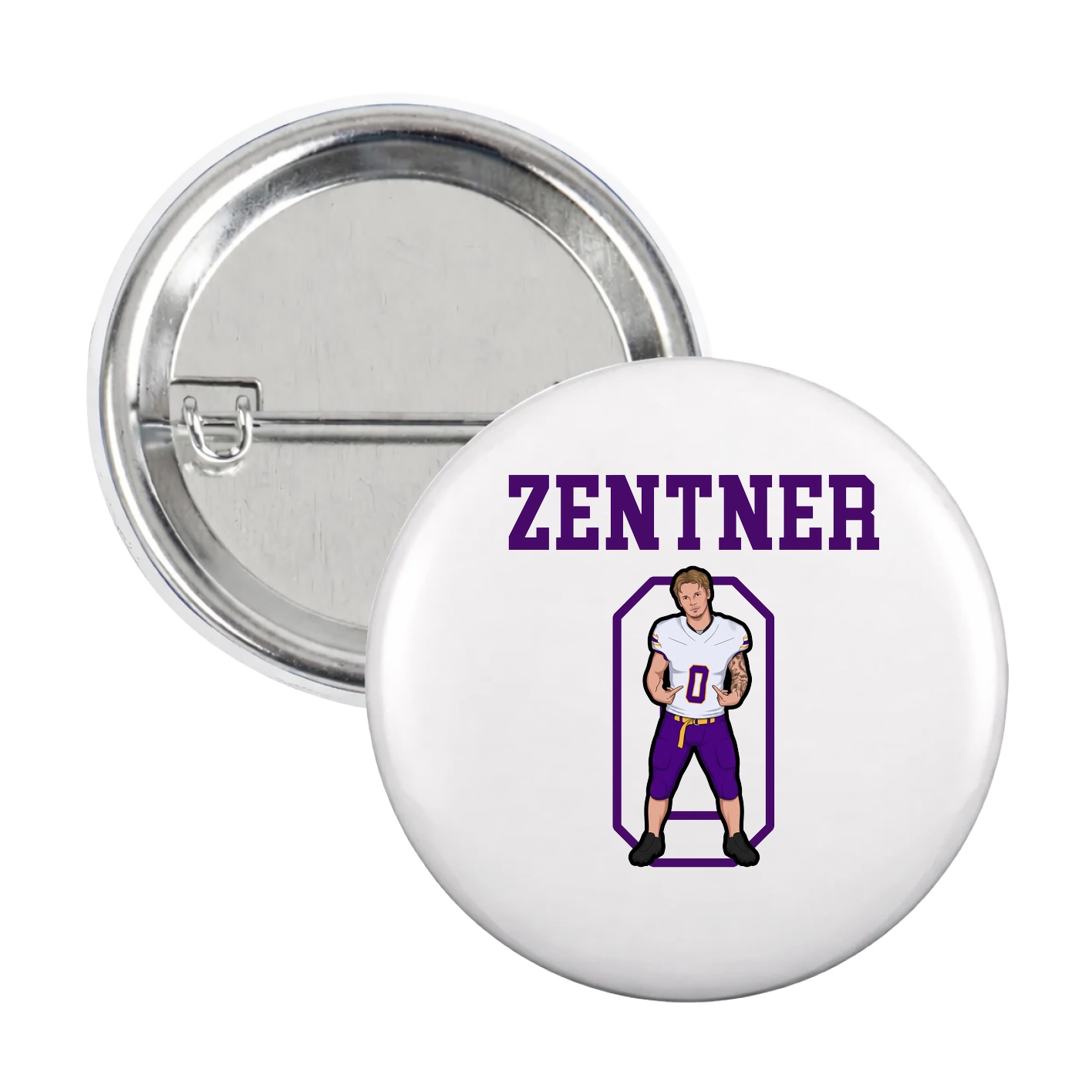 Game Day Button — Shirsey in White