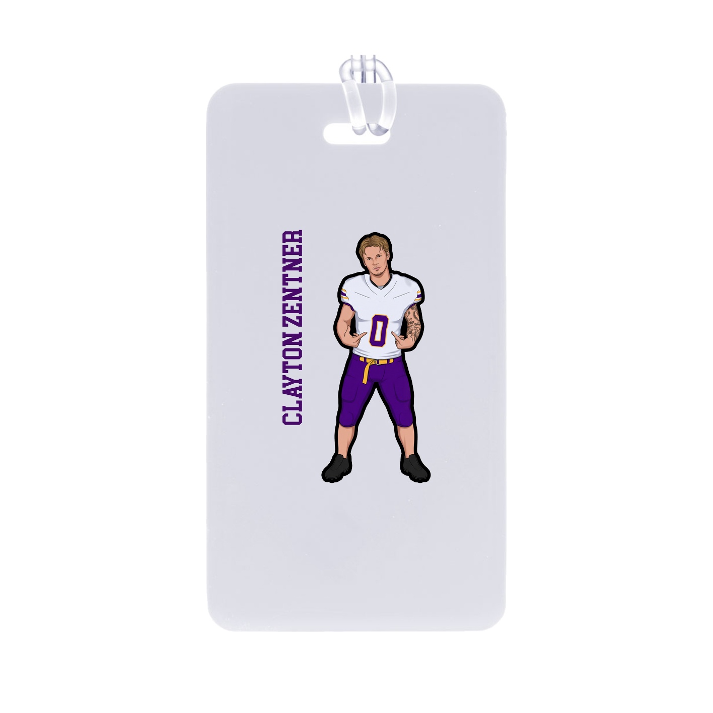 Bag Tag — Name Vertical in Classic